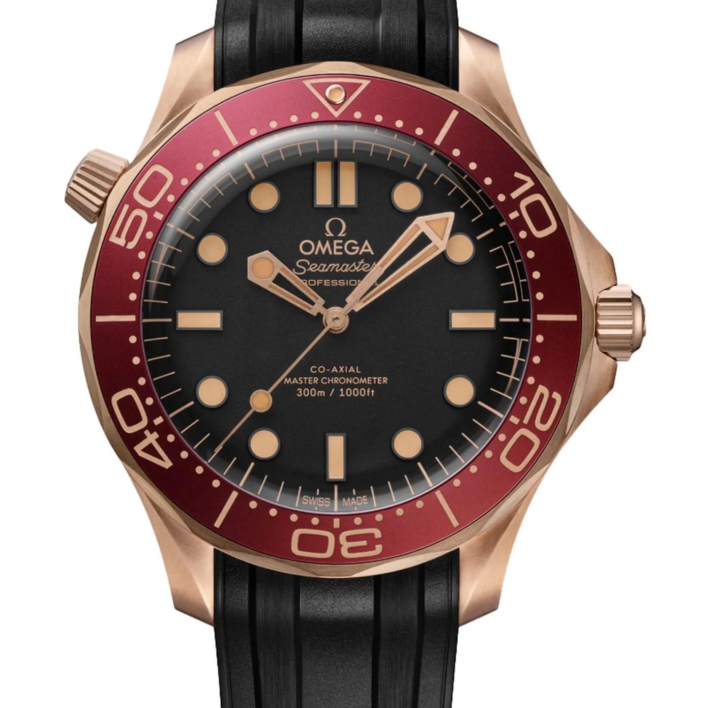 Omega Seamaster Diver 300 M 210.92.42.20.01.003 (2026) - Zwart wijzerplaat 42mm Roségoud (1/1)