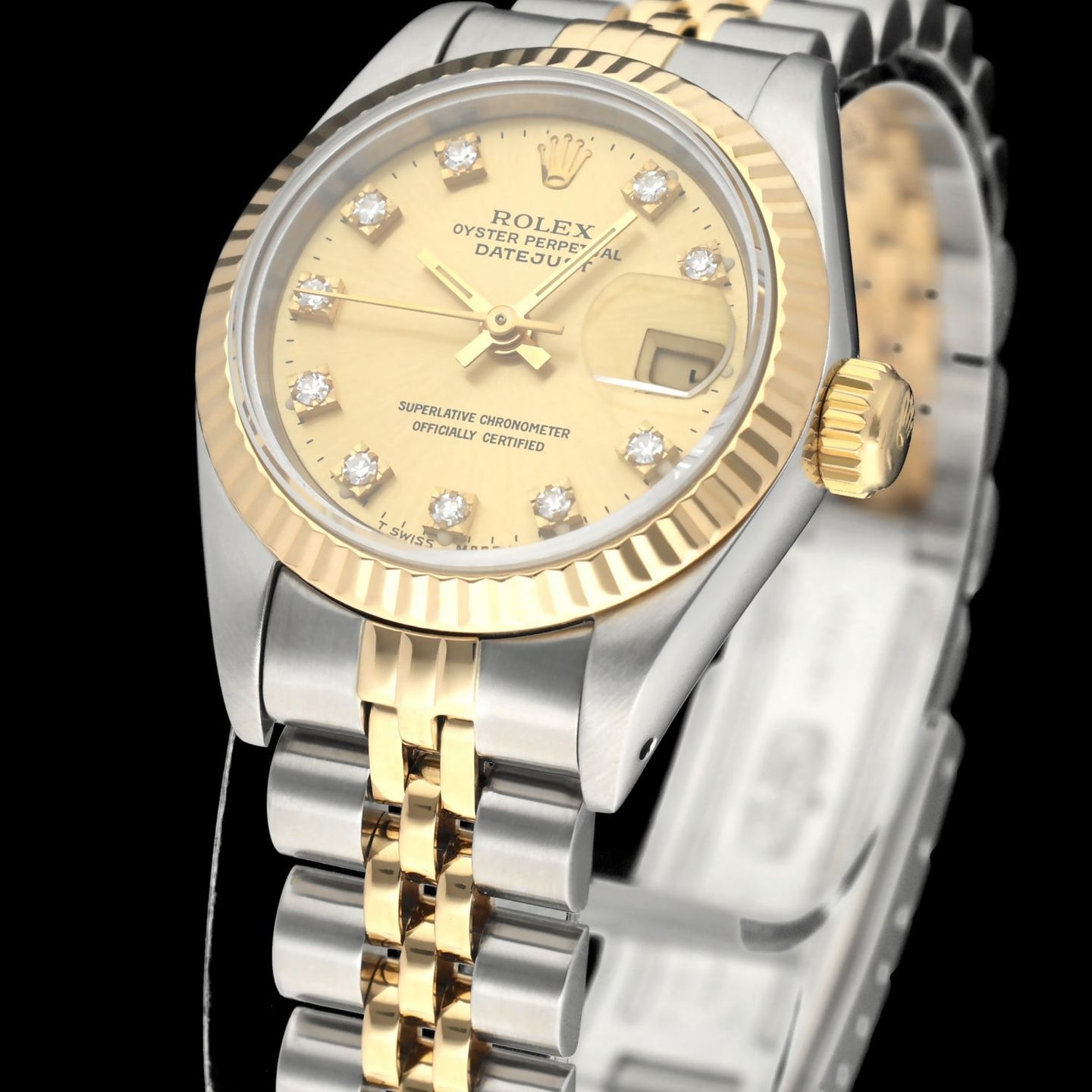 Rolex Lady-Datejust 69173G (1991) - 26 mm Gold/Steel case (7/8)