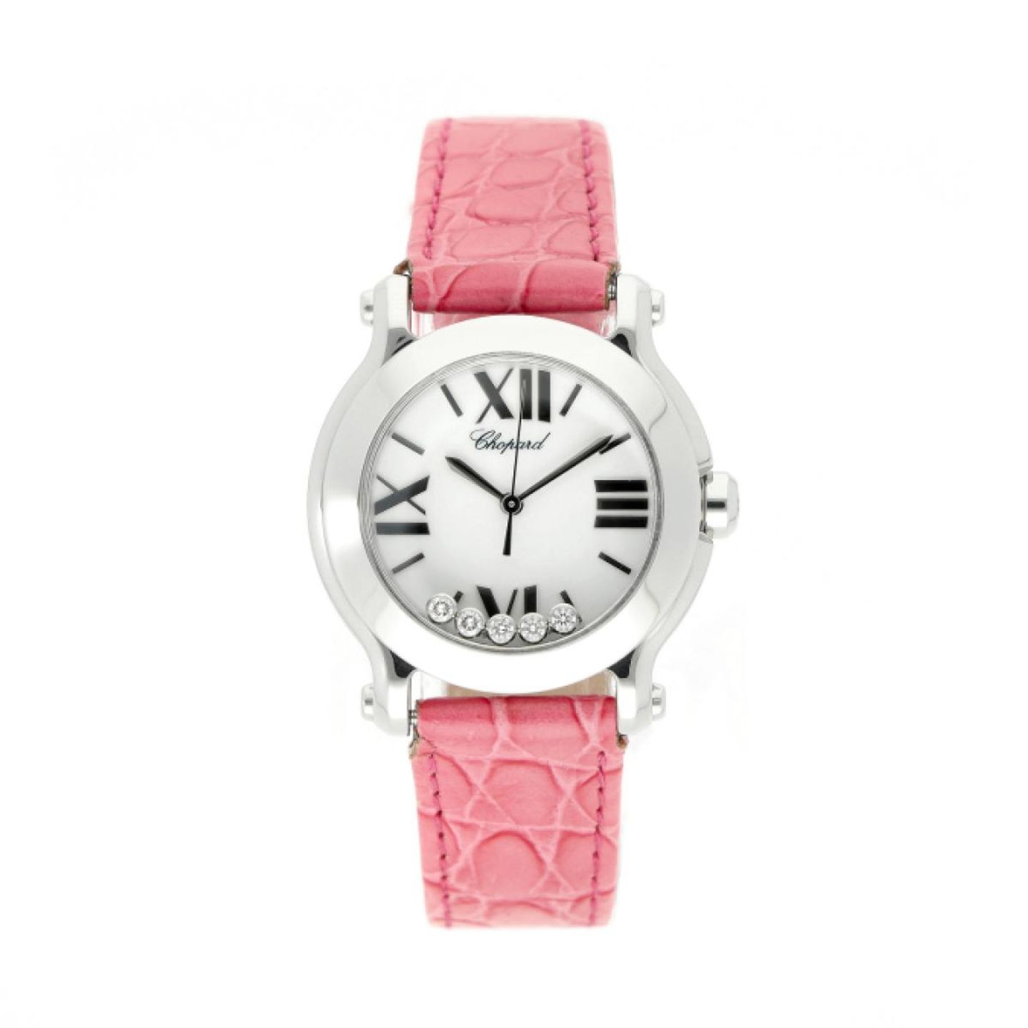 Chopard Happy Sport 278509-3001 (2009) - Wit wijzerplaat 30mm Staal (1/5)