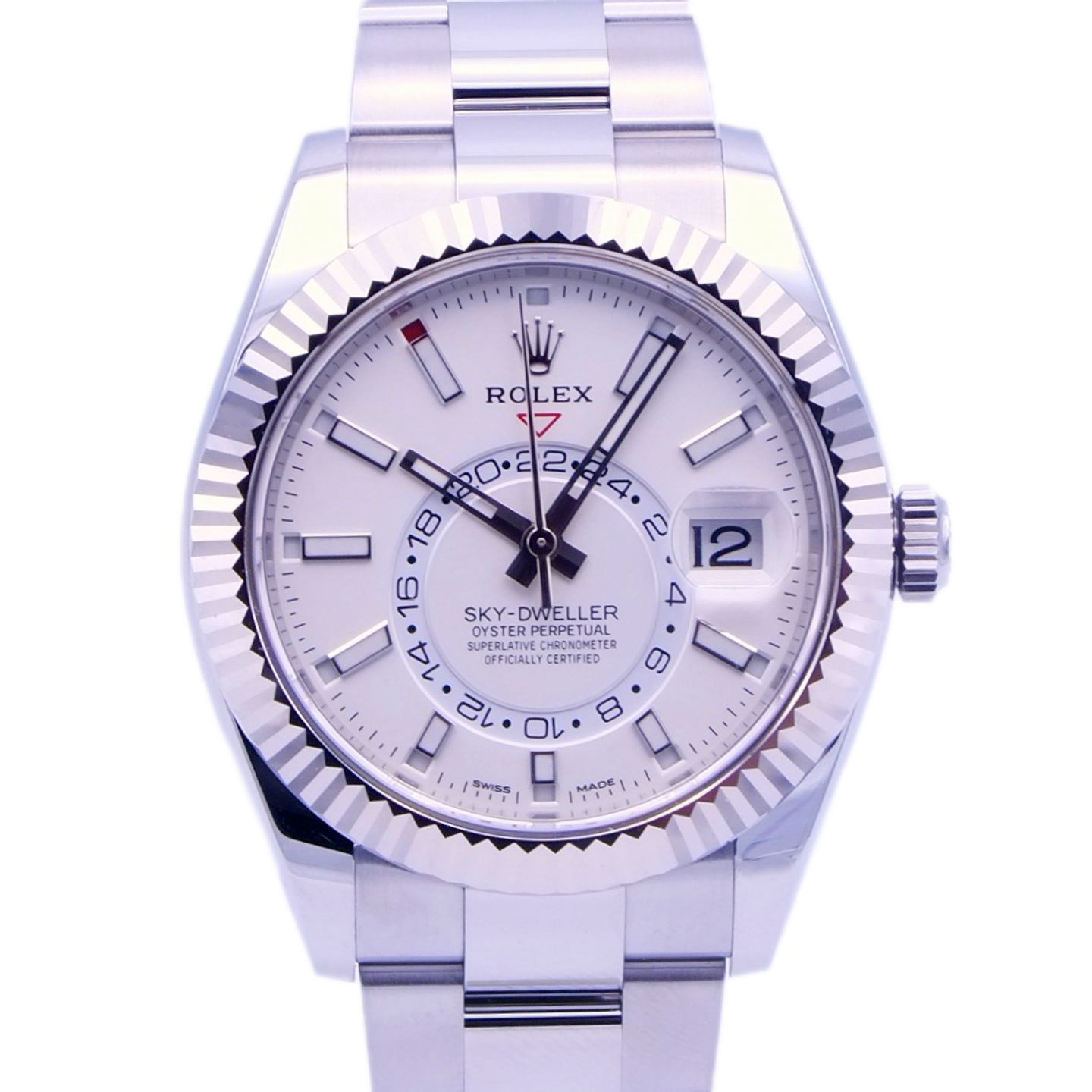 Rolex Sky-Dweller 326934 (2023) - Wit wijzerplaat 42mm Staal (1/1)