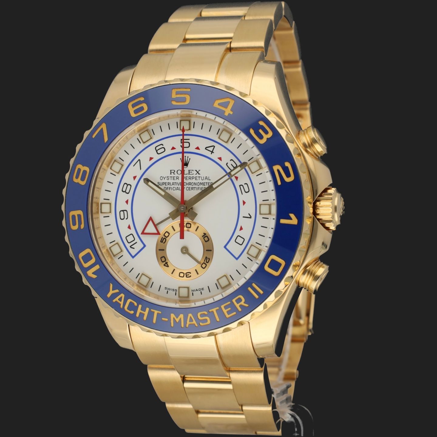 Rolex Yacht-Master II 116688 (2014) - White dial 44 mm Yellow Gold case (1/8)