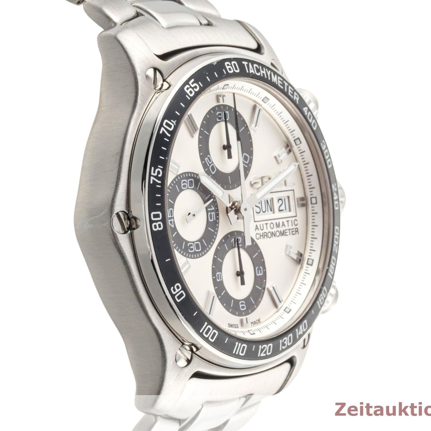 Ebel Discovery E9750L62 (2010) - Silver dial 43 mm Steel case (7/8)