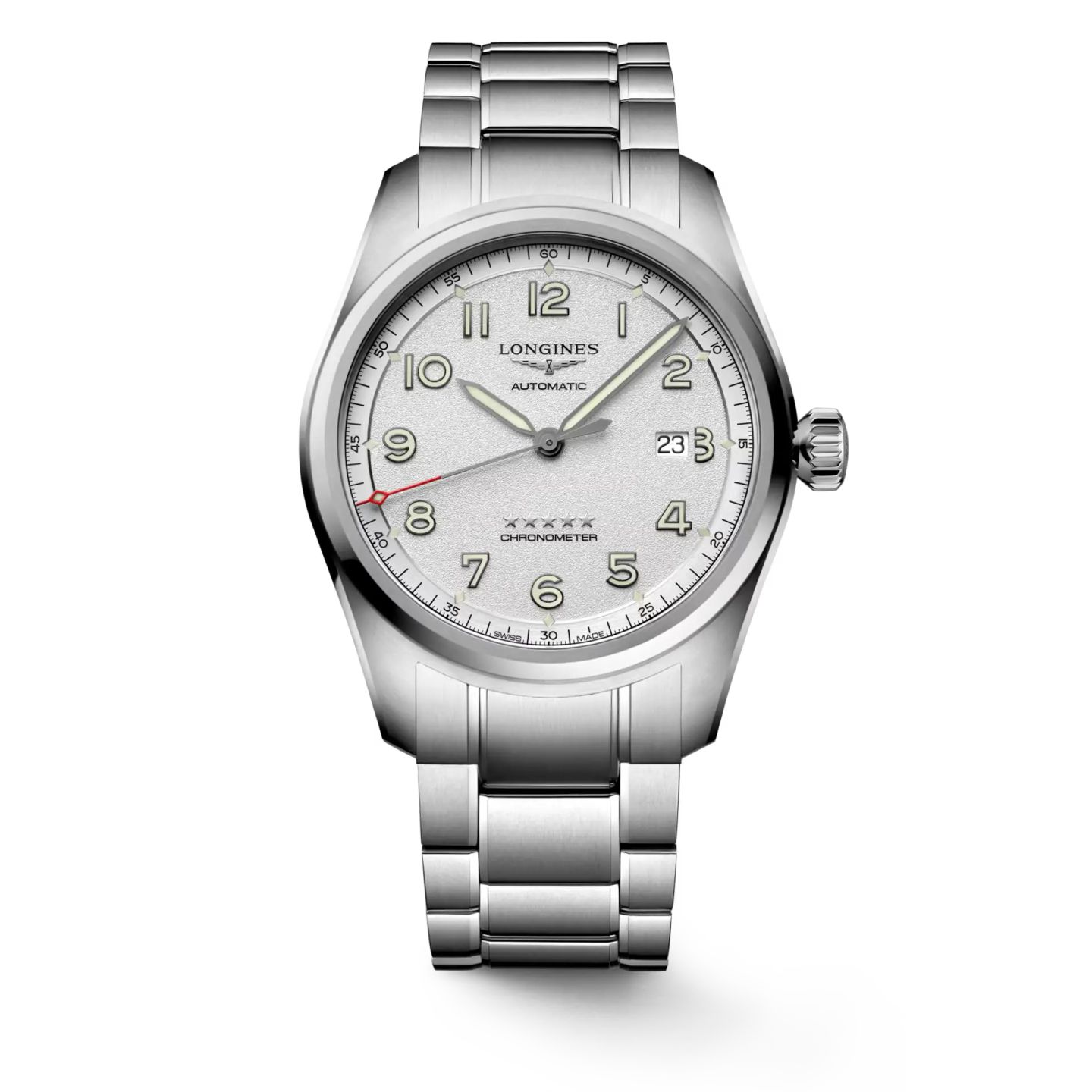 Longines Spirit L3.811.4.73.6 (2025) - Silver dial 42 mm Steel case (1/1)