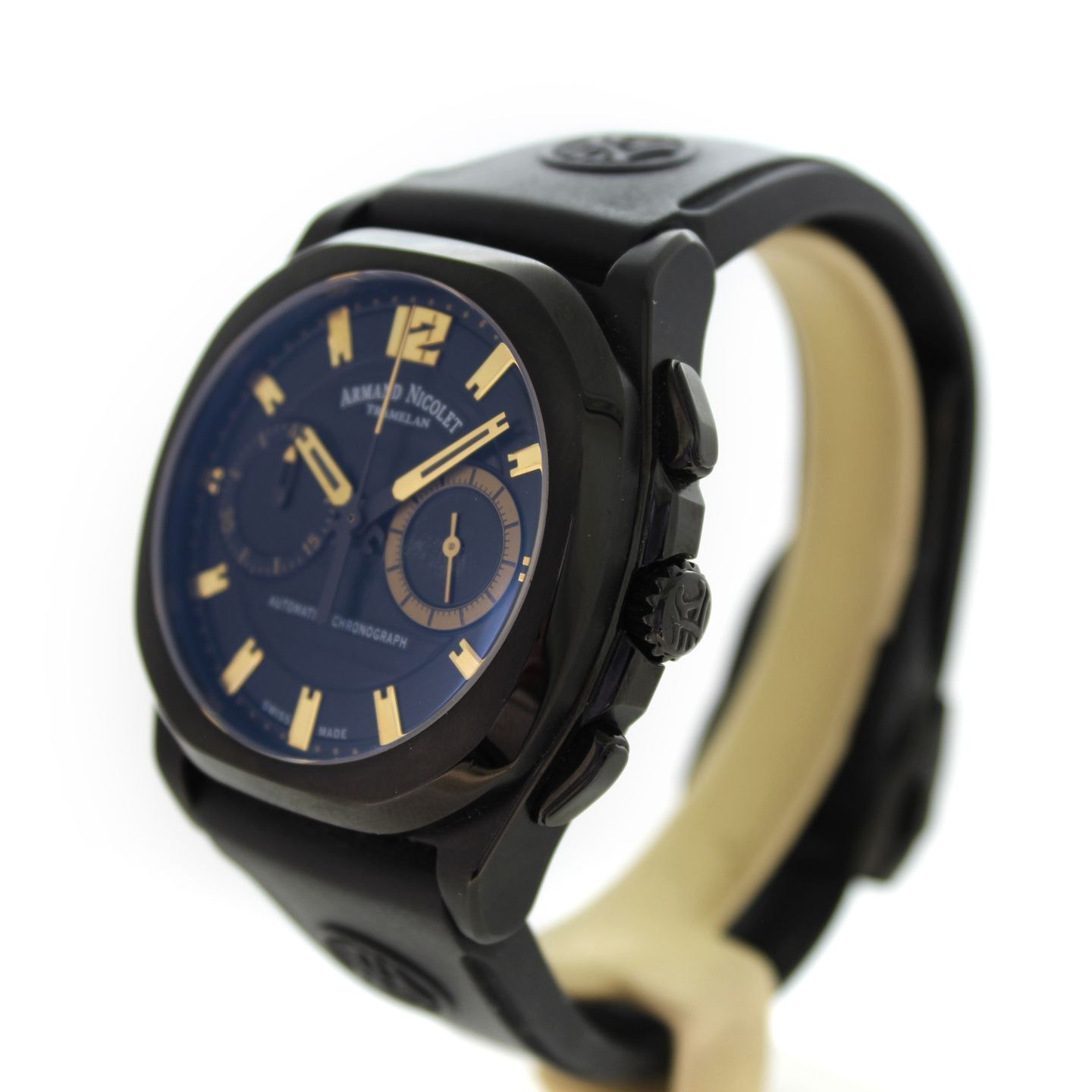 Armand Nicolet J09 A654AQN-NC-GG4710N (2020) - Zwart wijzerplaat 41mm Staal (4/7)