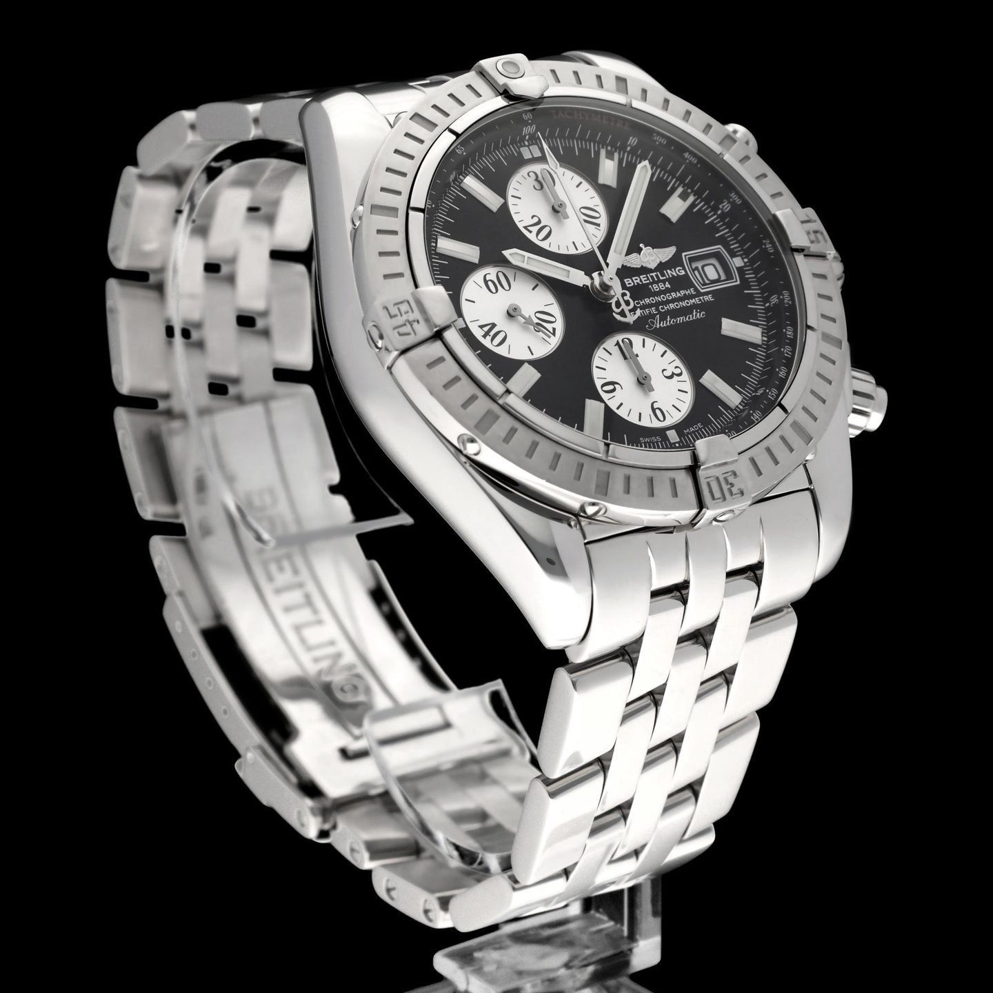 Breitling Chronomat Evolution A13356 (2011) - Zwart wijzerplaat 44mm Staal (6/8)