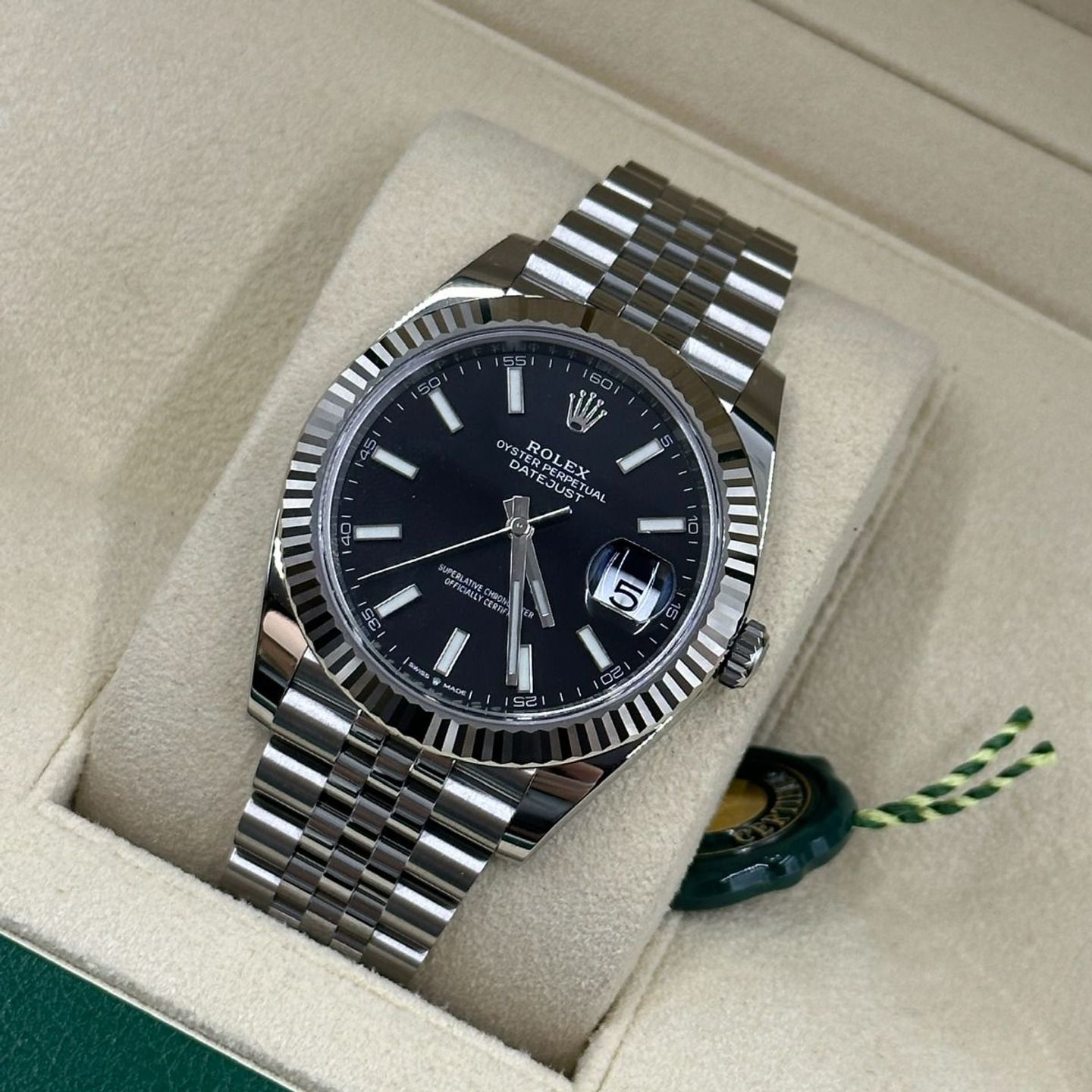 Rolex Datejust 41 126334 (2023) - Zwart wijzerplaat 41mm Staal (8/8)