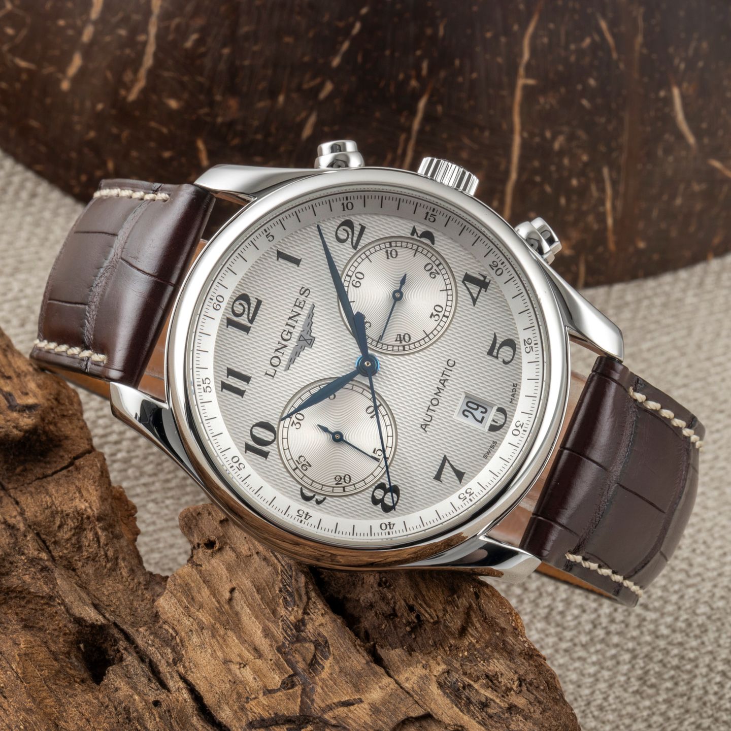 Longines Master Collection L2.629.4.51.5 (Onbekend (willekeurig serienummer)) - Wit wijzerplaat 40mm Staal (2/8)