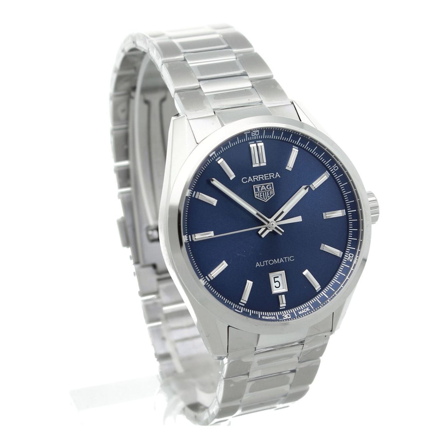 TAG Heuer Carrera Calibre 5 WBN2112.BA0639 (2024) - Blue dial 39 mm Steel case (7/7)