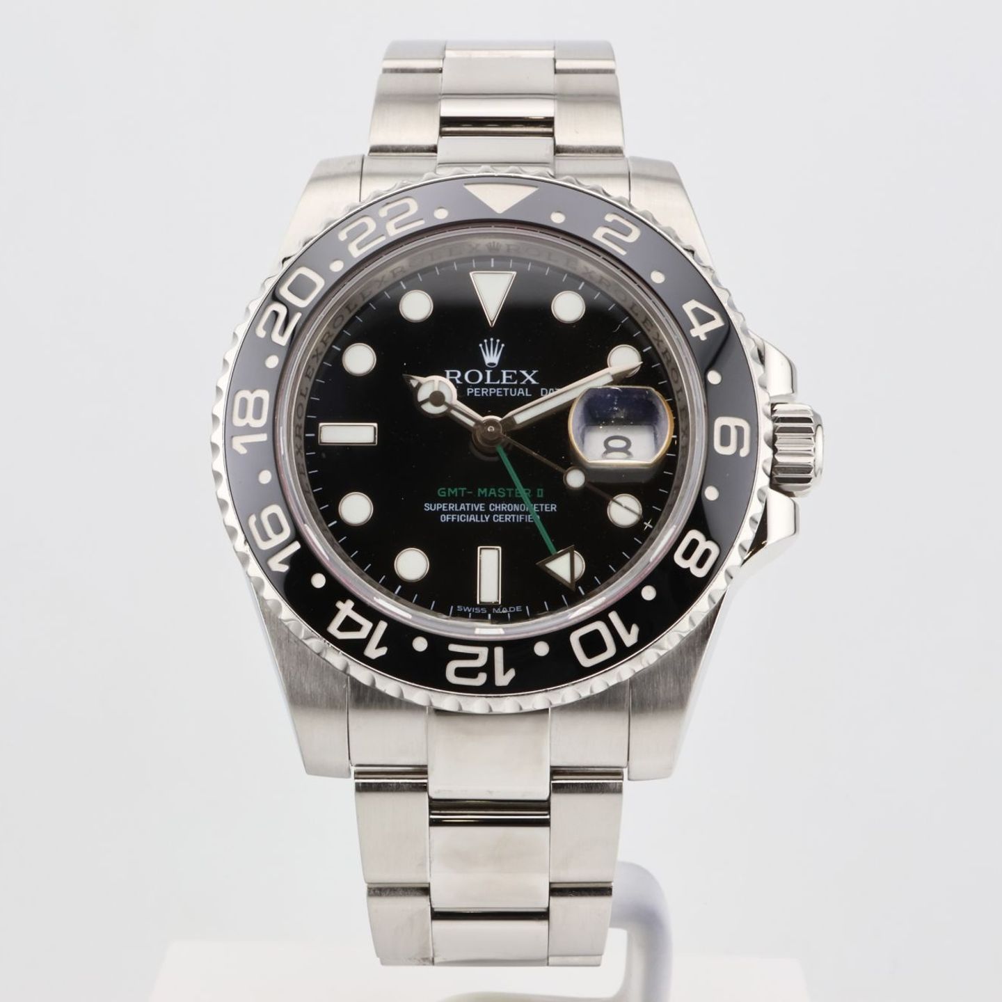 Rolex GMT-Master II 116710LN (2008) - Zwart wijzerplaat 40mm Staal (1/2)