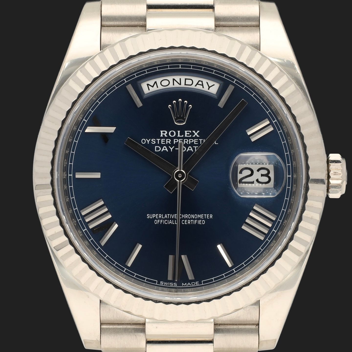 Rolex Day-Date 40 228239 (2019) - Blauw wijzerplaat 40mm Witgoud (2/8)