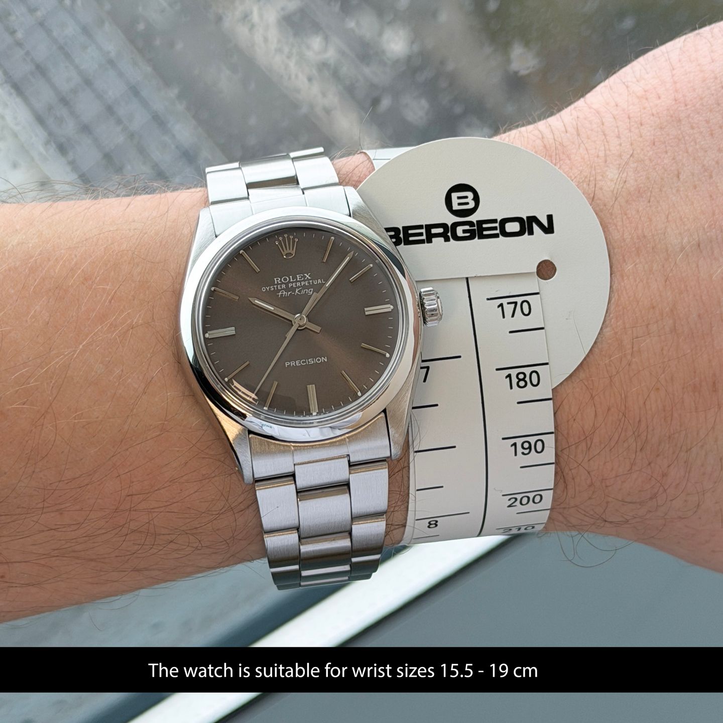 Rolex Air-King 5500 (1978) - Grey dial 34 mm Steel case (2/8)
