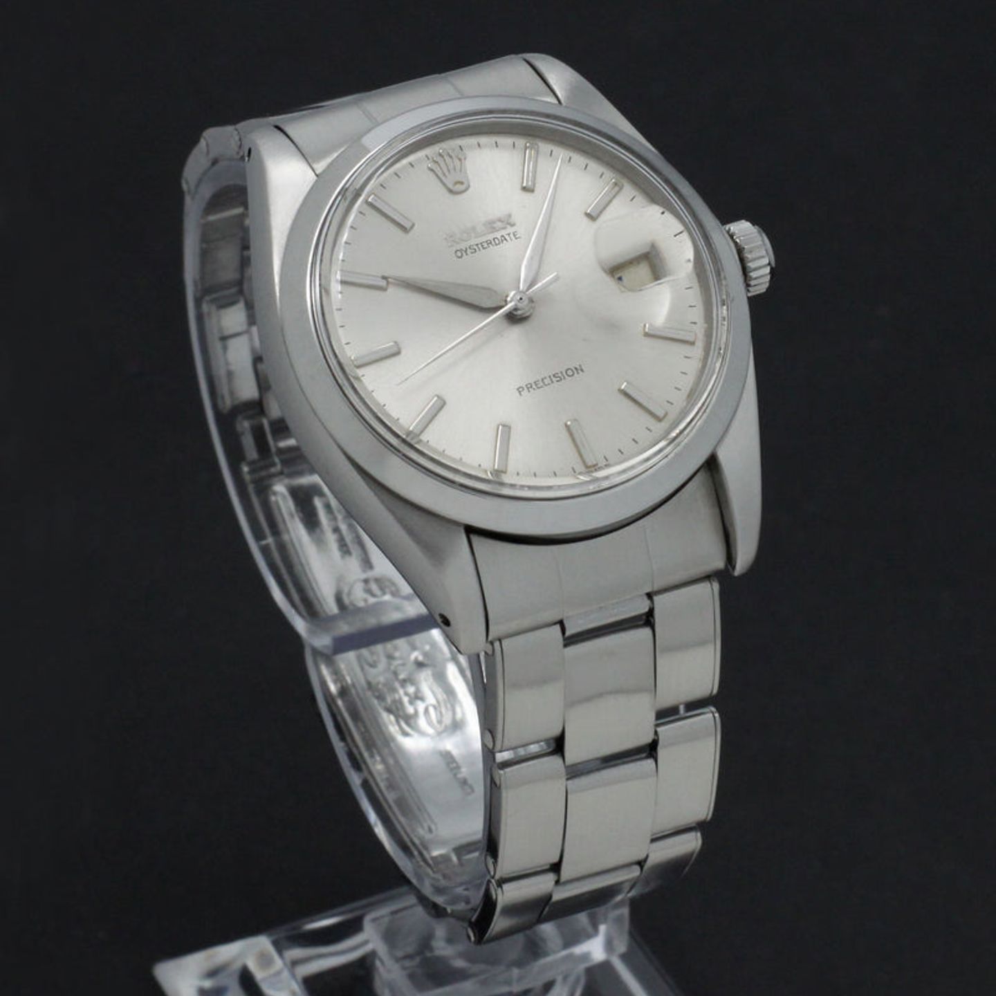 Rolex Oyster Precision 6694 (1964) - Zilver wijzerplaat 34mm Staal (6/14)