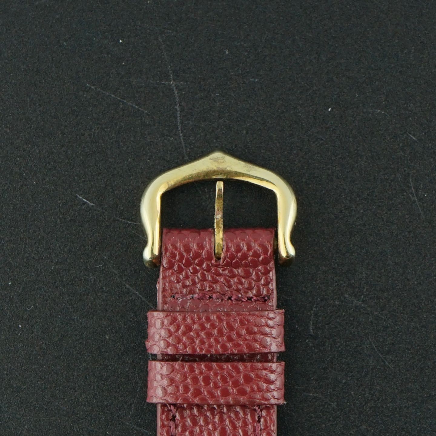 Cartier Tank Vermeil MUST (1990) - Red dial 20 mm Silver case (7/8)