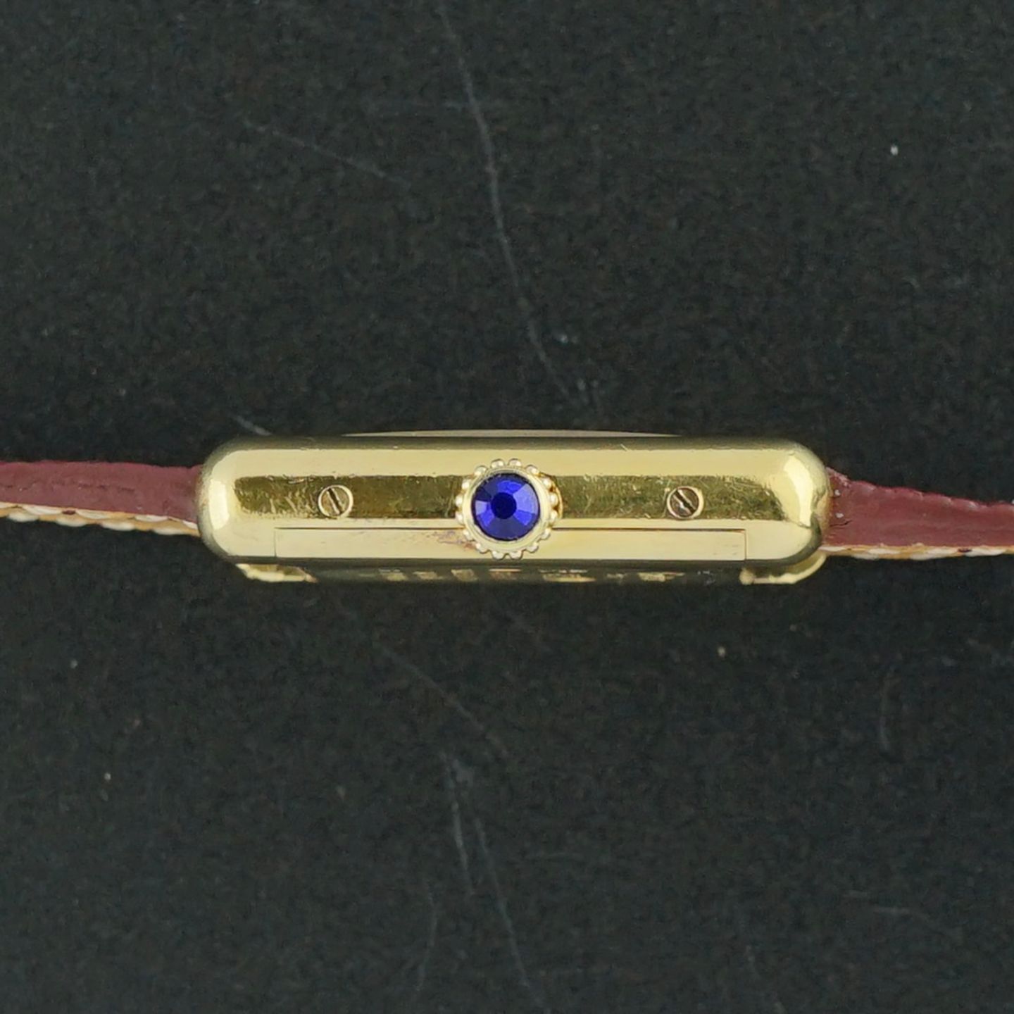 Cartier Tank Vermeil MUST (1990) - Red dial 20 mm Silver case (4/8)