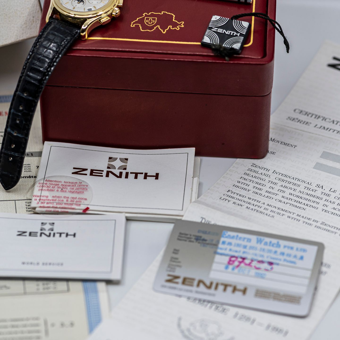 Zenith El Primero Chronomaster 30.0220.410 (1992) - Zilver wijzerplaat 40mm Geelgoud (6/8)