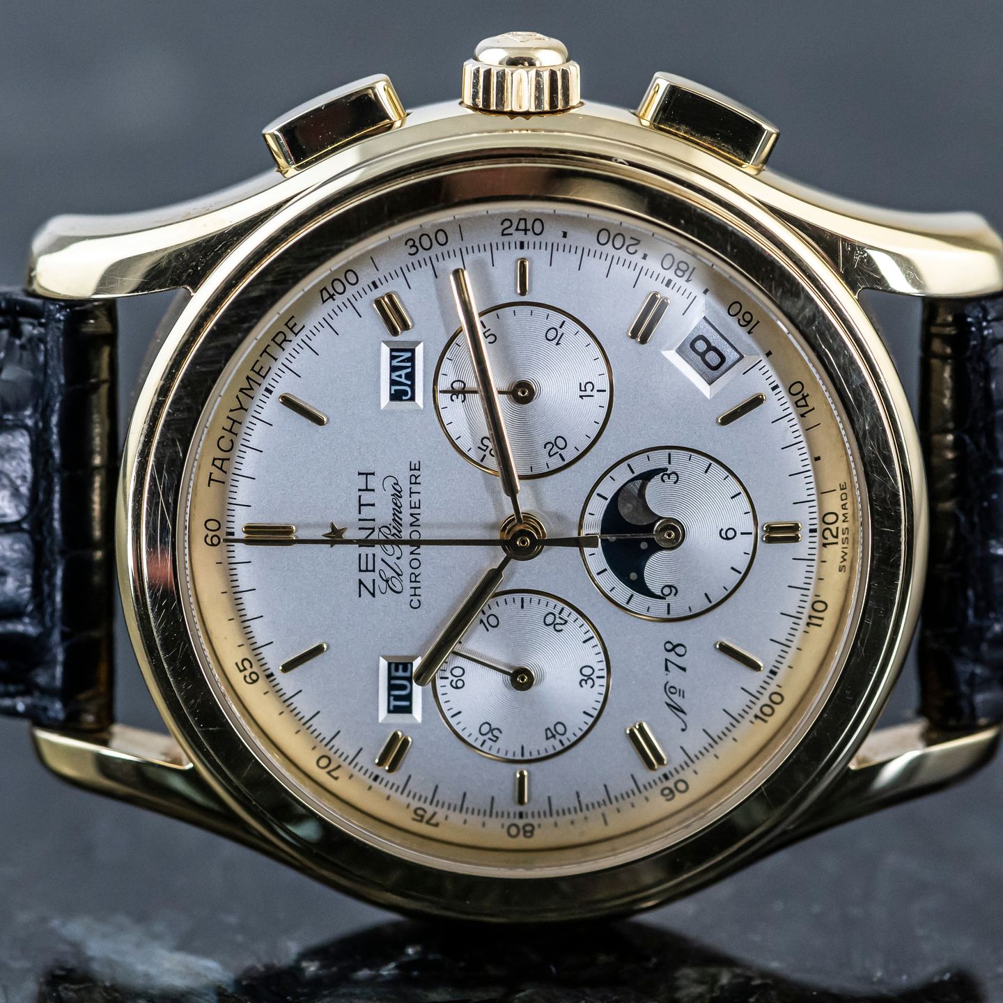 Zenith El Primero Chronomaster 30.0220.410 (1992) - Zilver wijzerplaat 40mm Geelgoud (2/8)