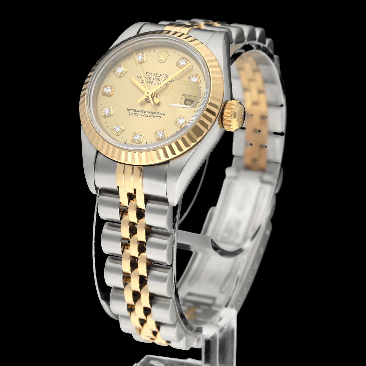Rolex Lady-Datejust 69173G (1998) - 26 mm Gold/Steel case (5/8)