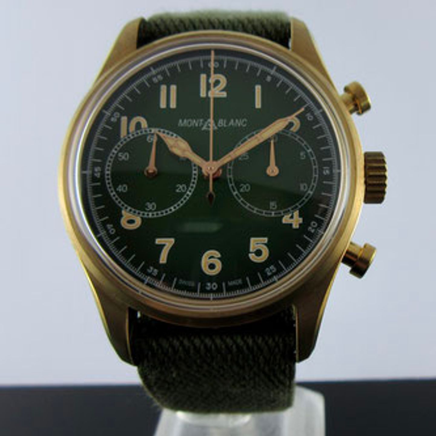 Montblanc 1858 119908 (2024) - Groen wijzerplaat 42mm Brons (6/8)