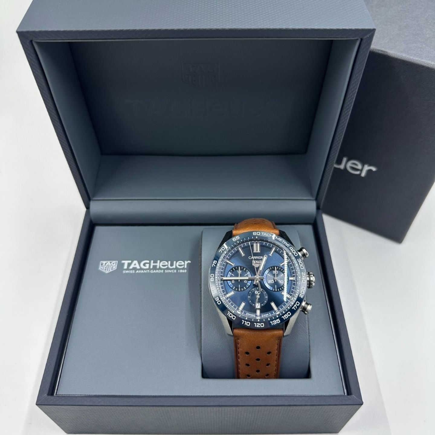 TAG Heuer Carrera CBN2A1A.FC6537 (2024) - Blauw wijzerplaat 44mm Staal (4/8)