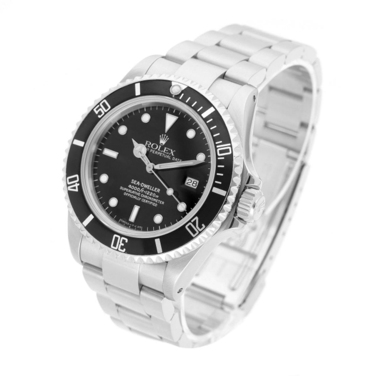 Rolex Sea-Dweller 4000 16600 (1996) - Zwart wijzerplaat 40mm Staal (2/5)