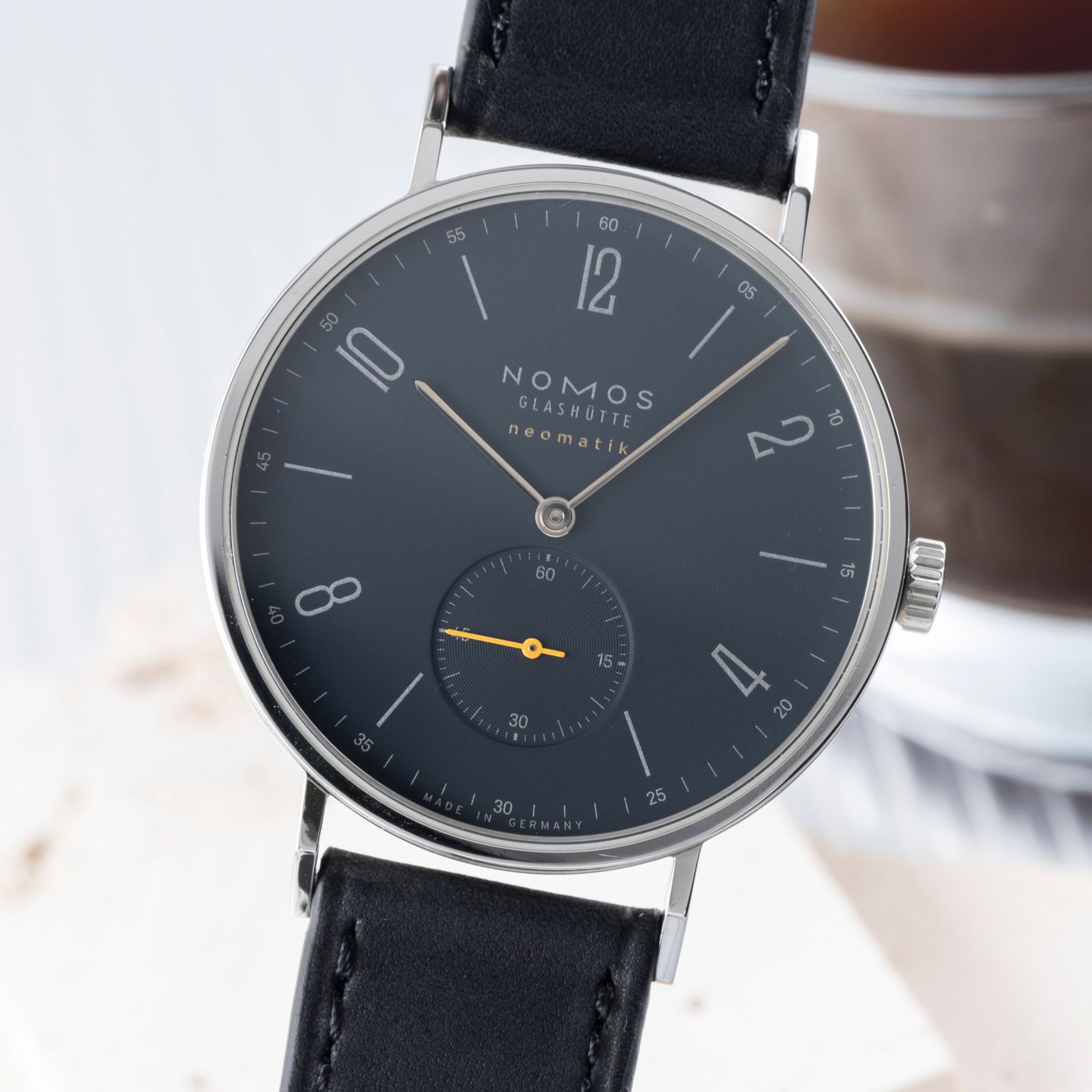NOMOS Tangente Neomatik 142 (2023) - Blue dial 39 mm Steel case (3/8)