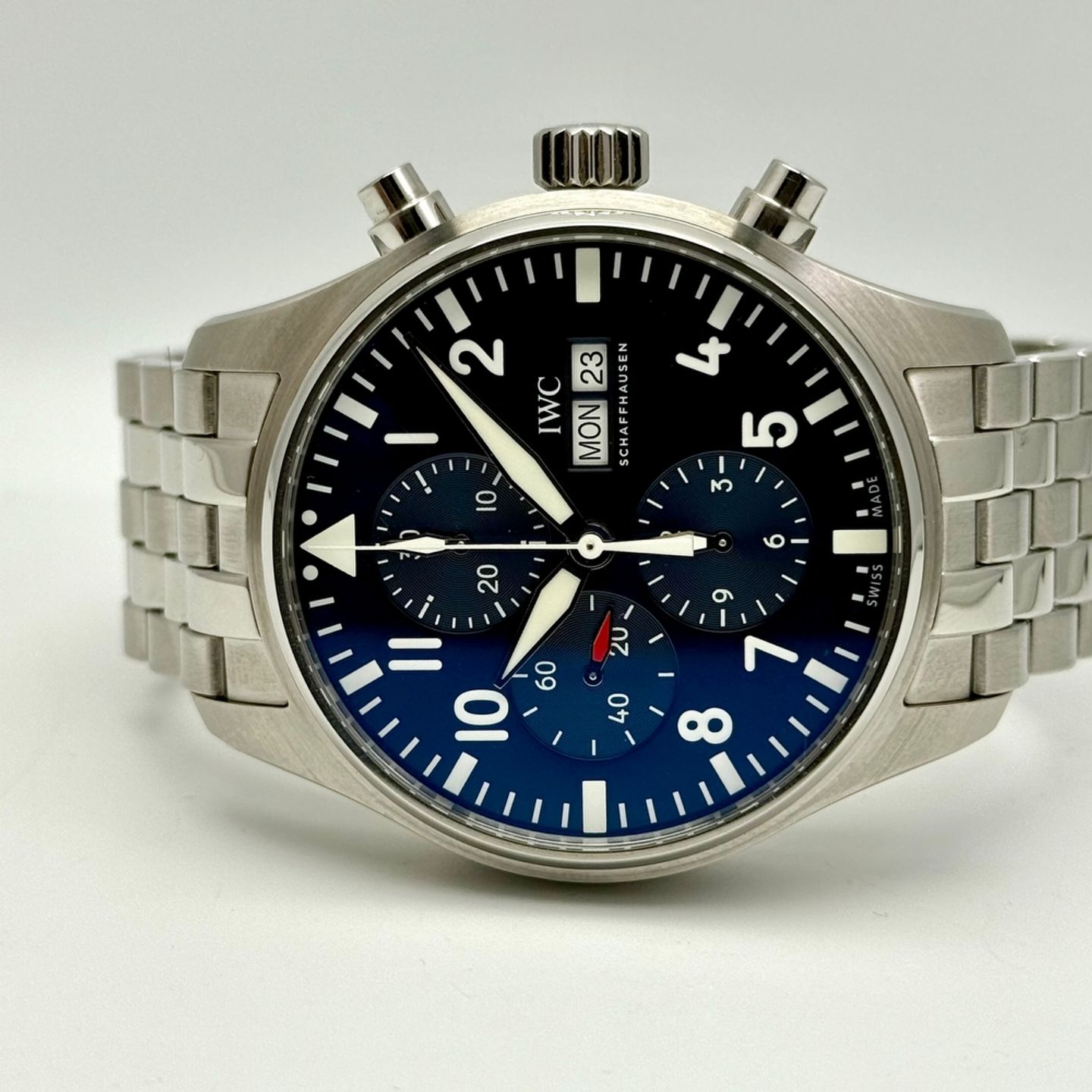 IWC Pilot Chronograph IW377717 (2020) - Blauw wijzerplaat 43mm Staal (4/16)
