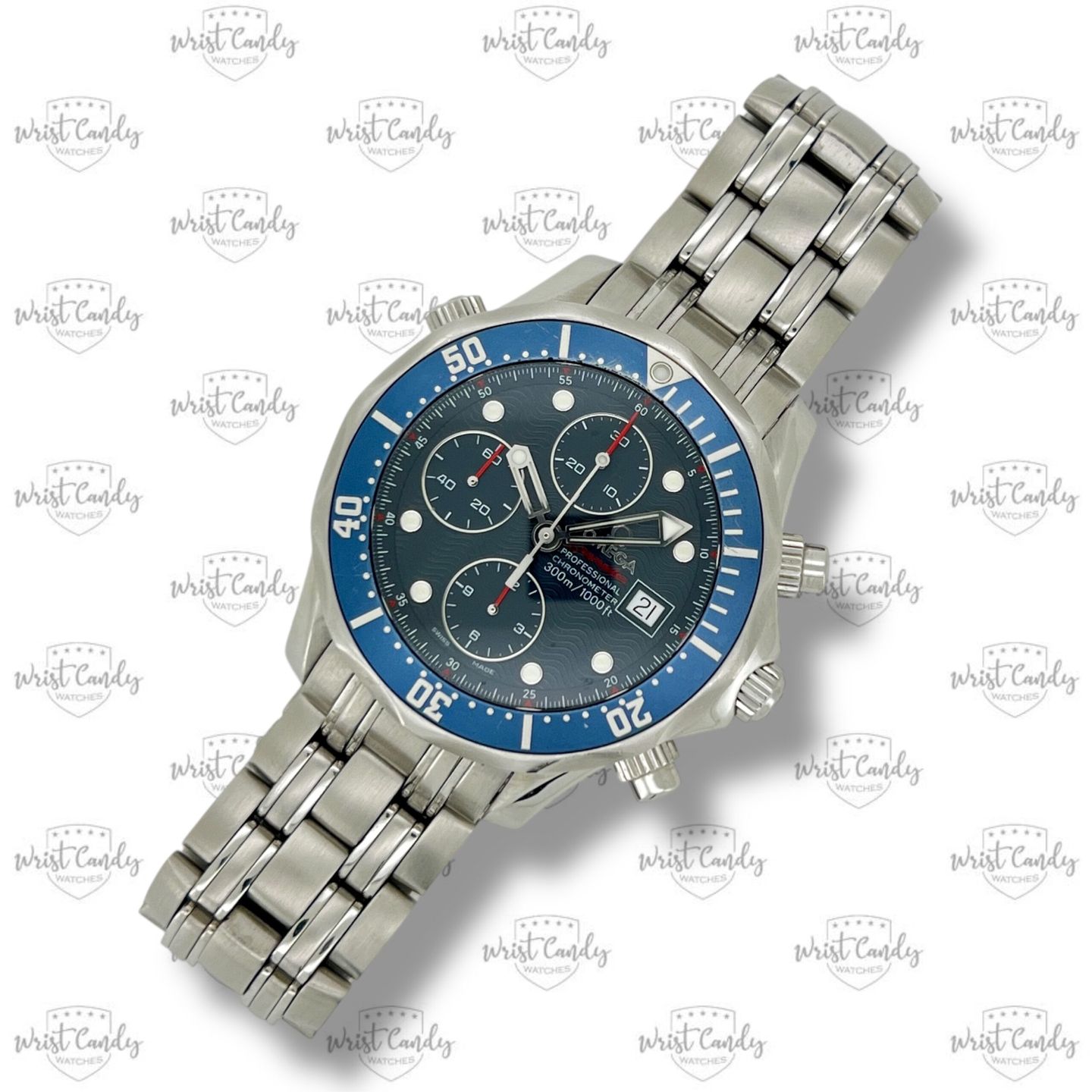 Omega Seamaster Diver 300 M 2599.80.00 (2014) - Blue dial 42 mm Steel case (4/8)