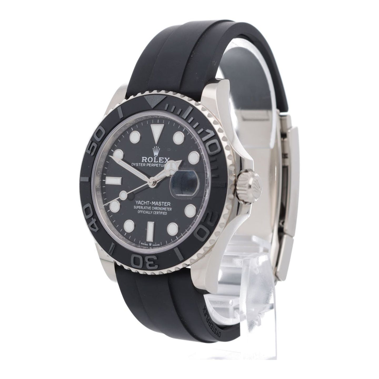 Rolex Yacht-Master 42 226659 (2025) - Black dial 42 mm White Gold case (2/7)
