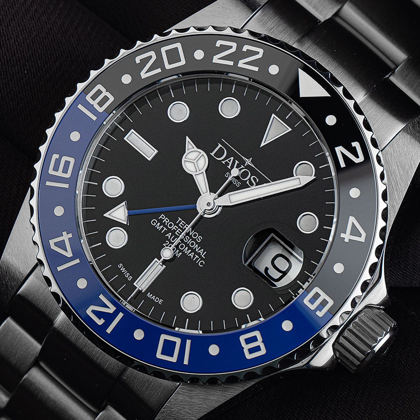 Davosa Ternos 161.571.45 (2019) - Black dial 42 mm Steel case (3/7)