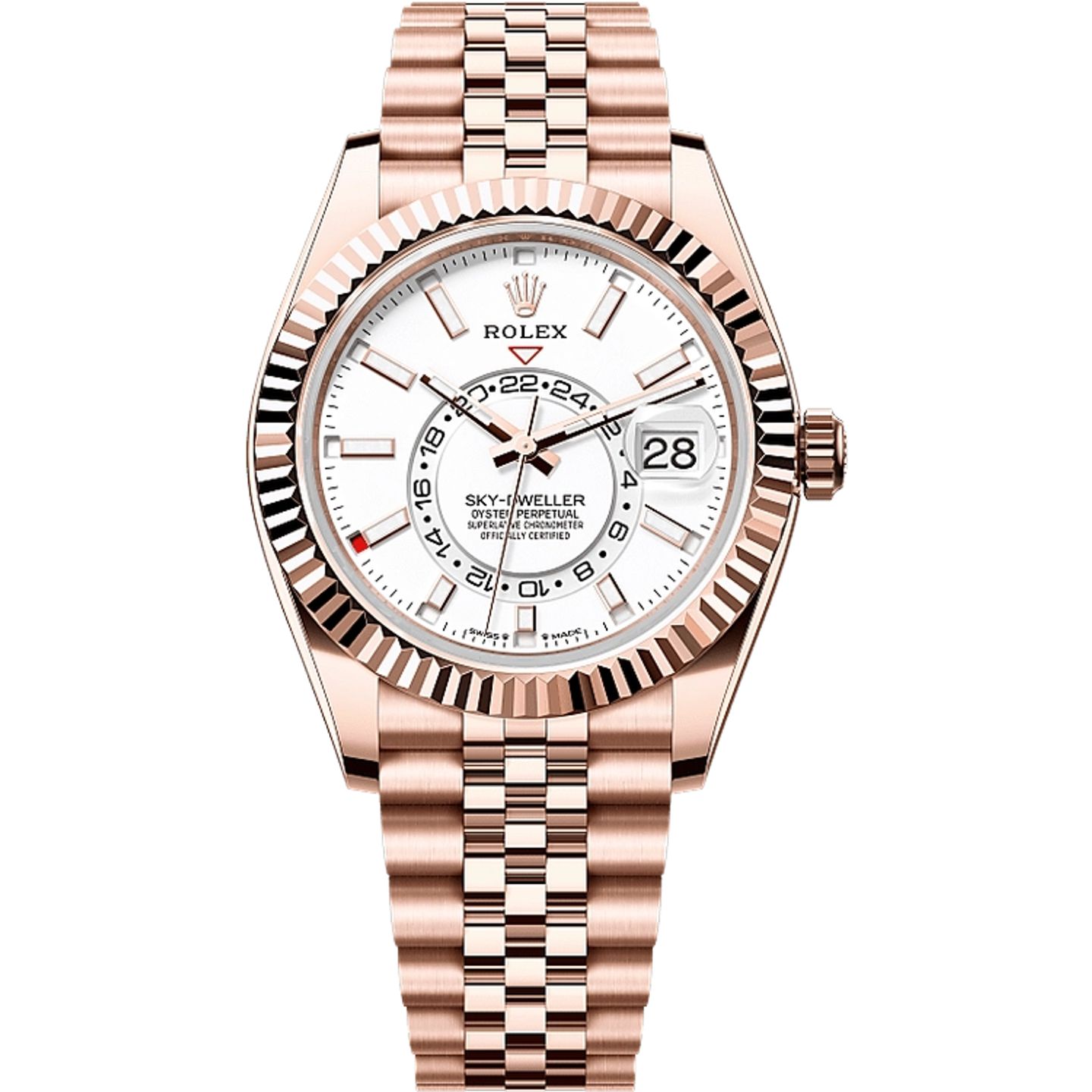 Rolex Sky-Dweller 336935 (2025) - White dial 42 mm Rose Gold case (1/1)