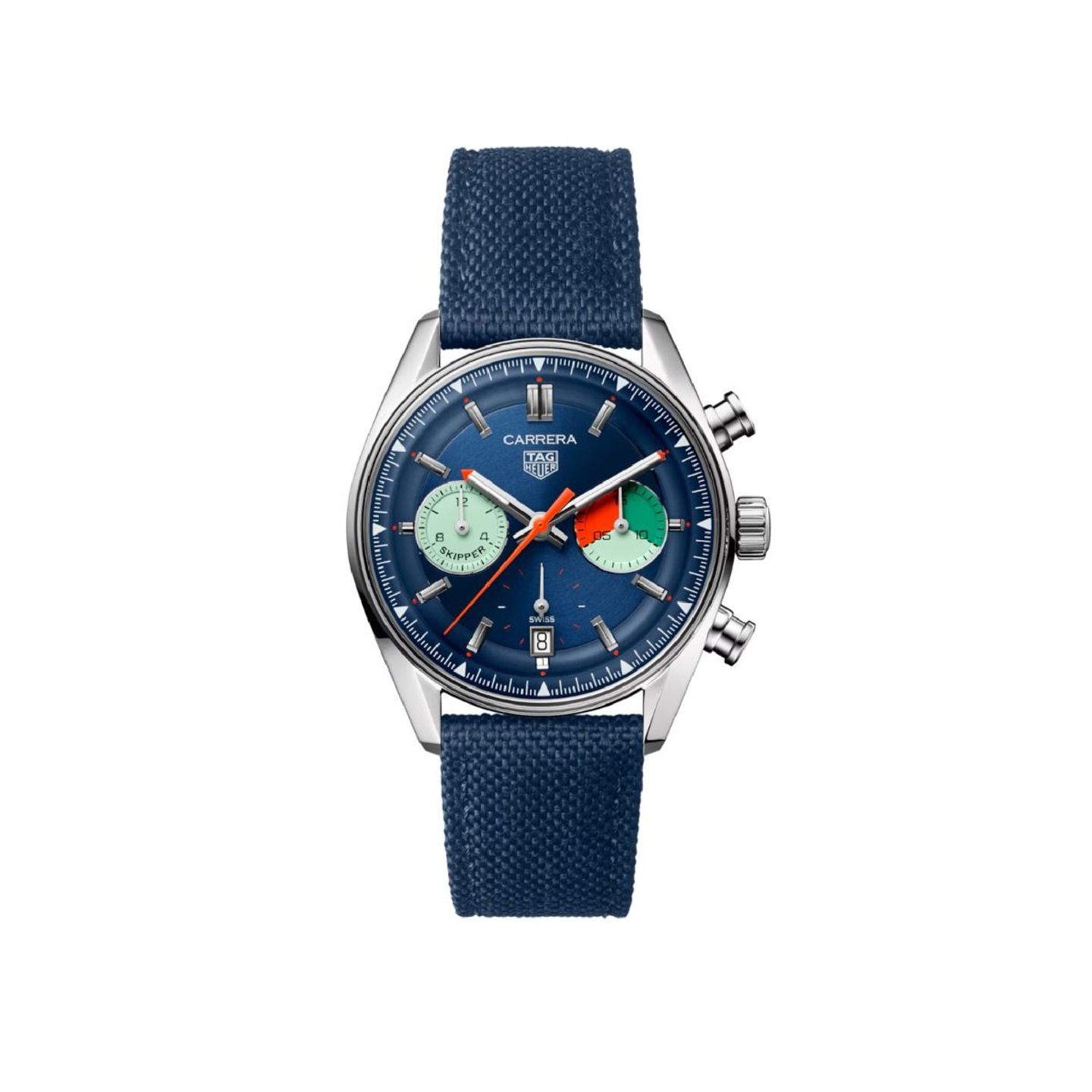 TAG Heuer Carrera CBS2213.FN6002 (2024) - Blauw wijzerplaat 39mm Staal (1/8)