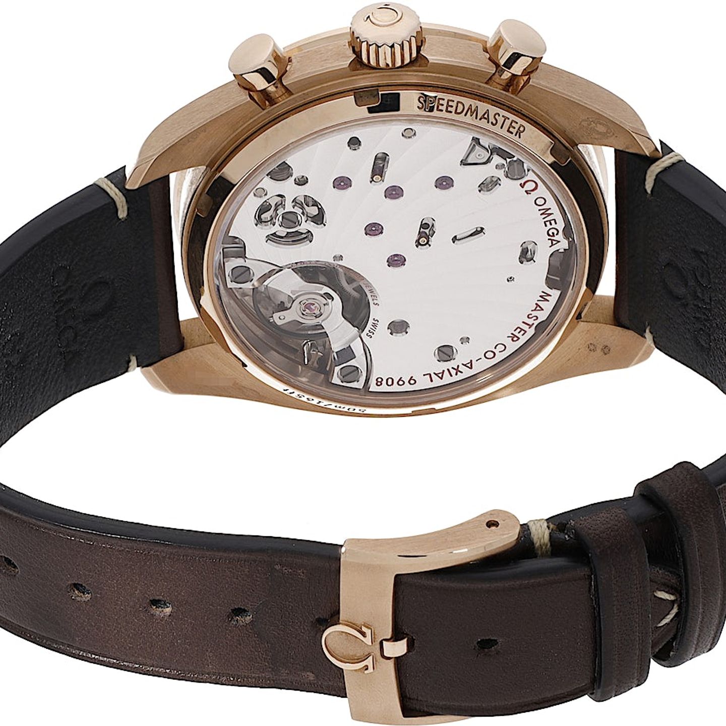 Omega Speedmaster Chronoscope 329.92.43.51.10.001 (2022) - Brown dial 43 mm Rose Gold case (3/3)