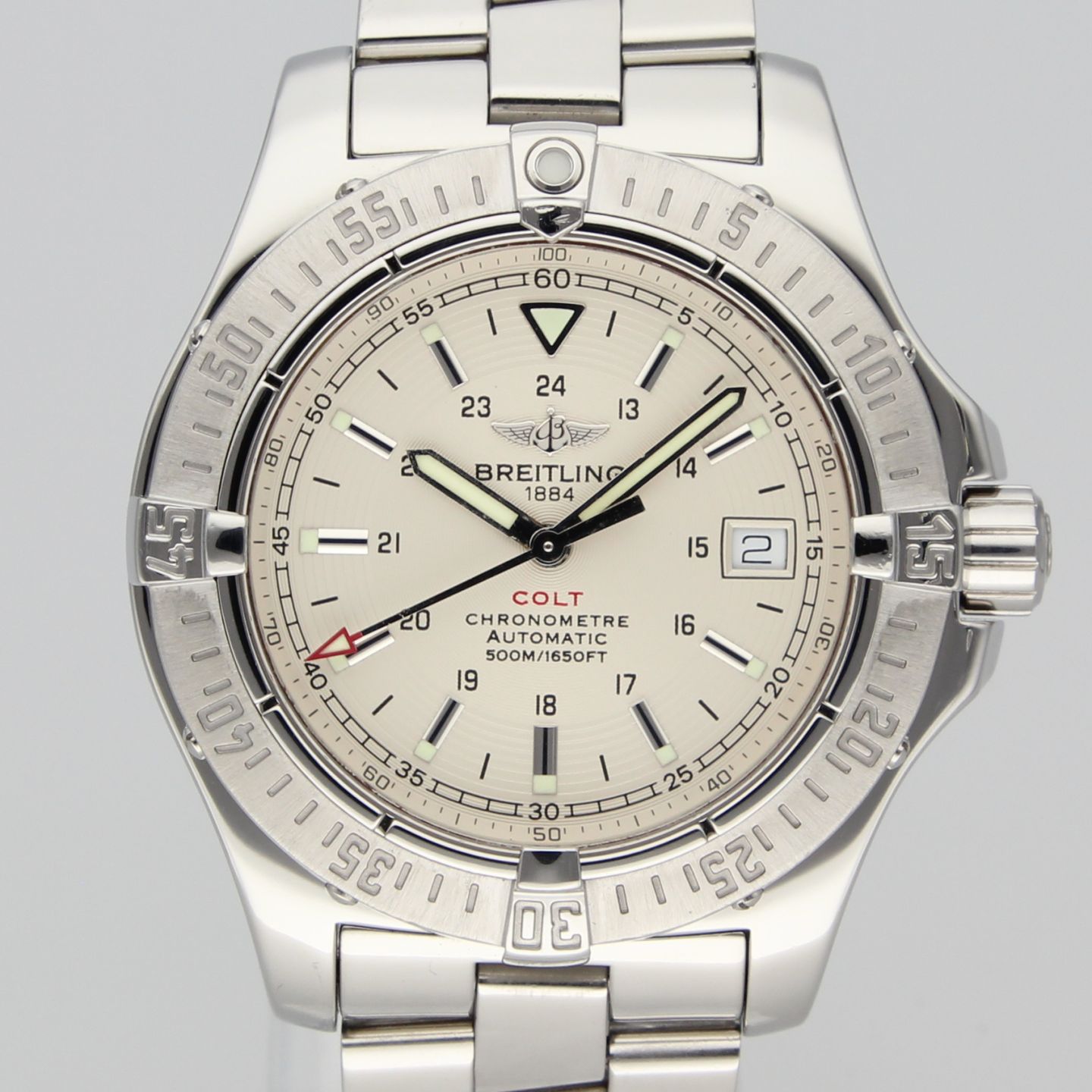 Breitling Colt Automatic A17380 (2010) - 41mm Staal (1/8)