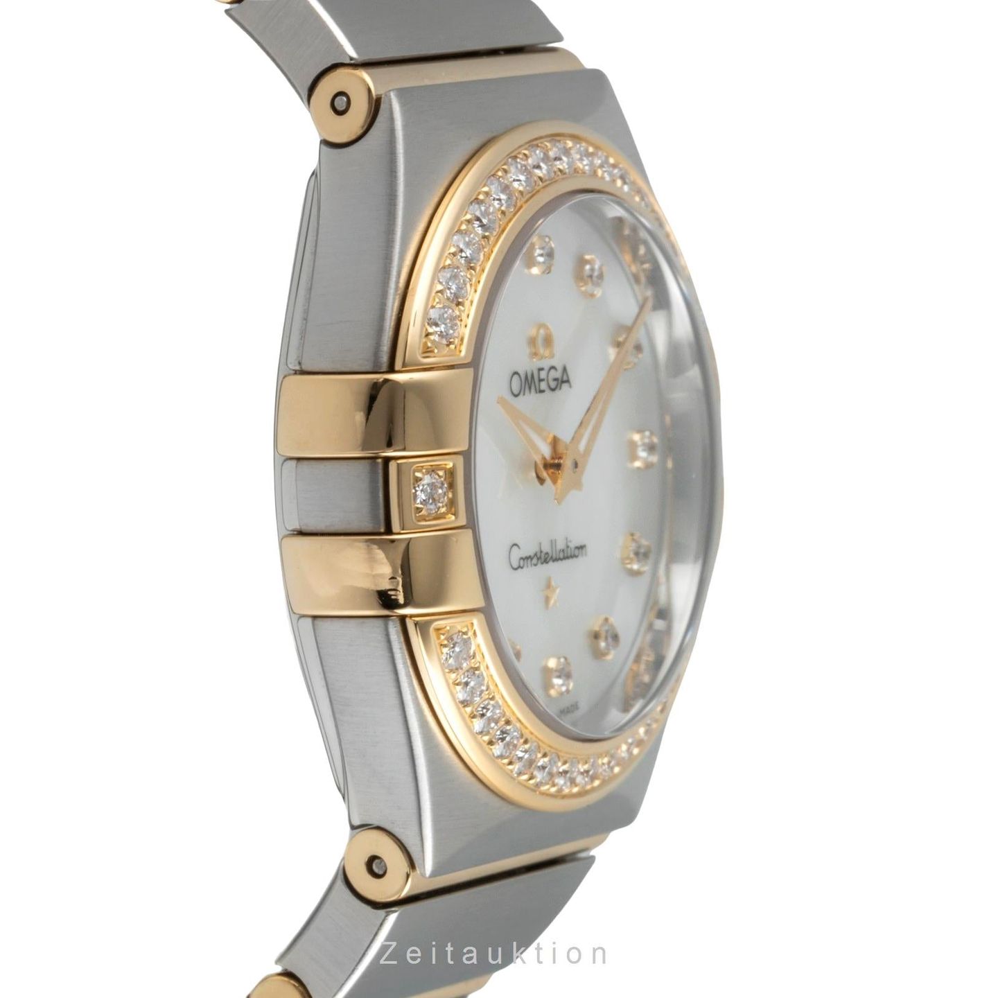 Omega Constellation Quartz 123.25.27.60.55.003 (2012) - Pearl dial 27 mm Steel case (6/8)