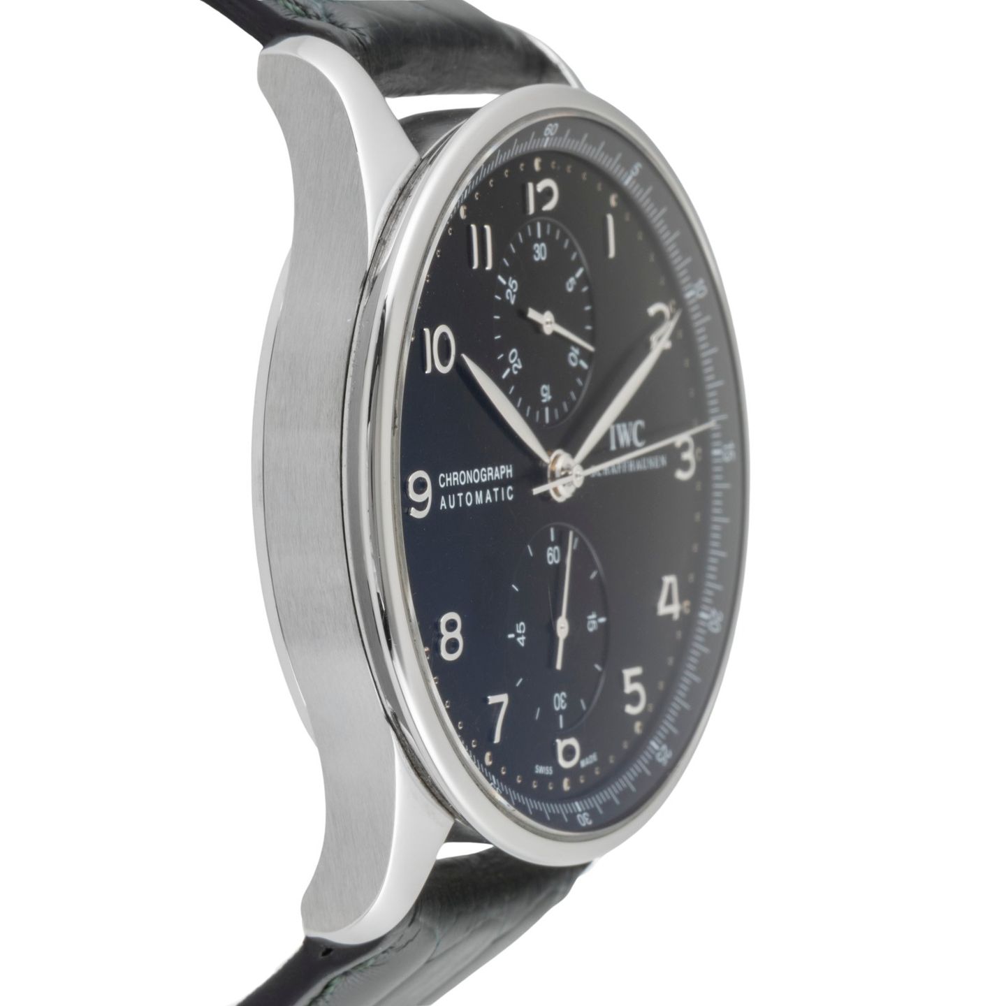 IWC Portuguese Chronograph IW371447 (Unknown (random serial)) - Black dial 41 mm Steel case (7/8)