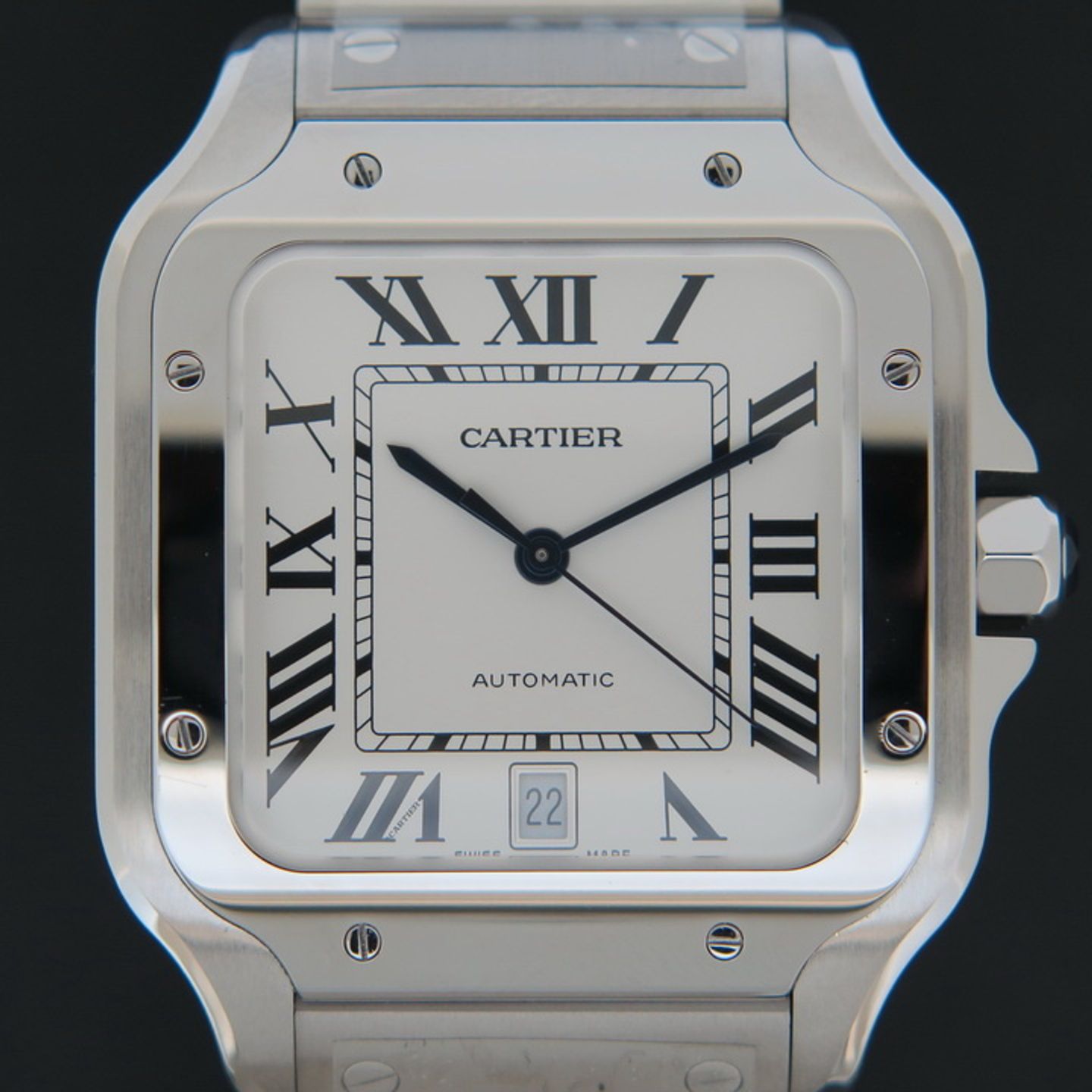 Cartier Santos WSSA0018 (2022) - Silver dial 40 mm Steel case (2/4)