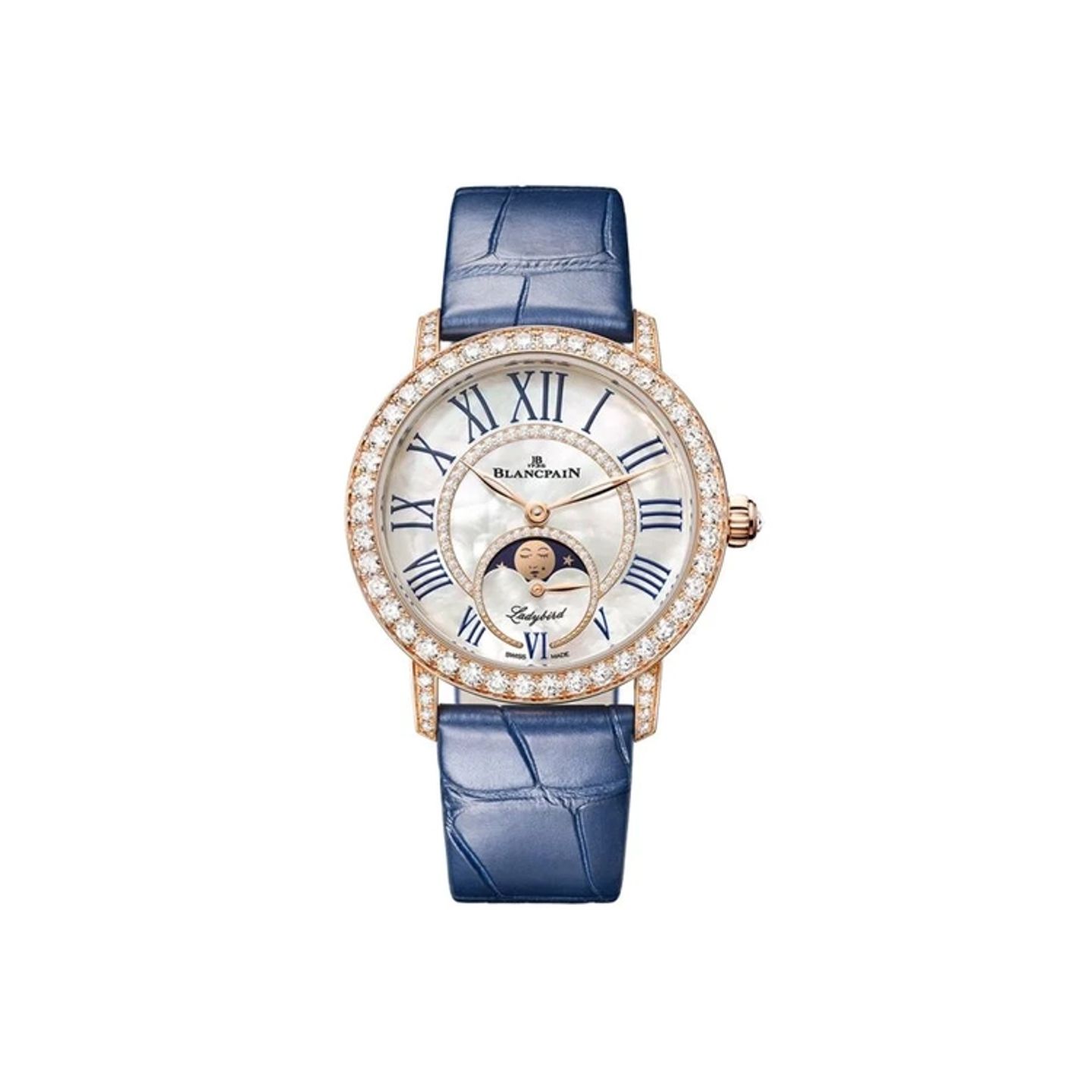 Blancpain Ladybird 3662-2954-55B (2026) - Wit wijzerplaat 35mm Roodgoud (1/1)