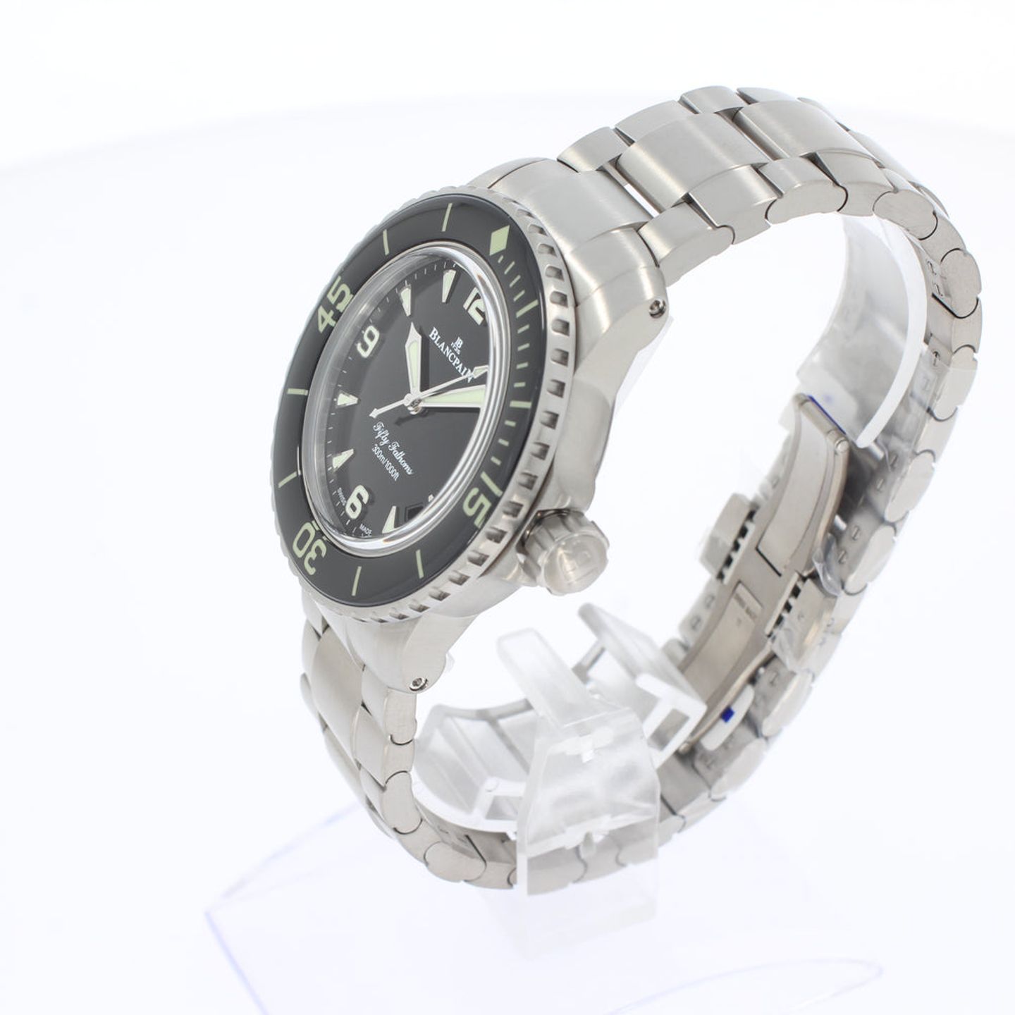 Blancpain Fifty Fathoms 5010-12B30-98S (2025) - Zwart wijzerplaat 42mm Titanium (2/4)
