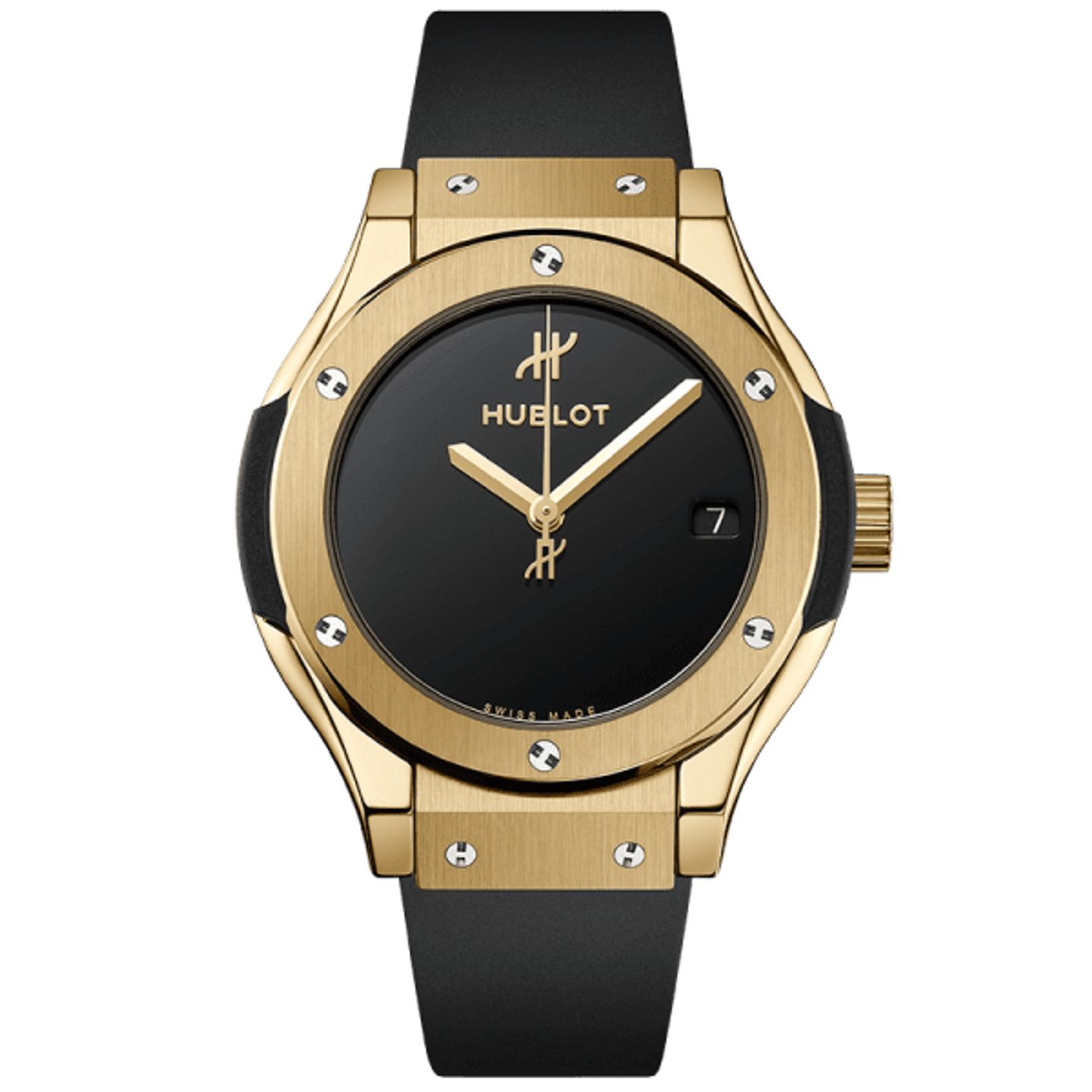 Hublot Classic Fusion Quartz 581.VX.1230.RX.MDM (2024) - Black dial 33 mm Yellow Gold case (1/1)