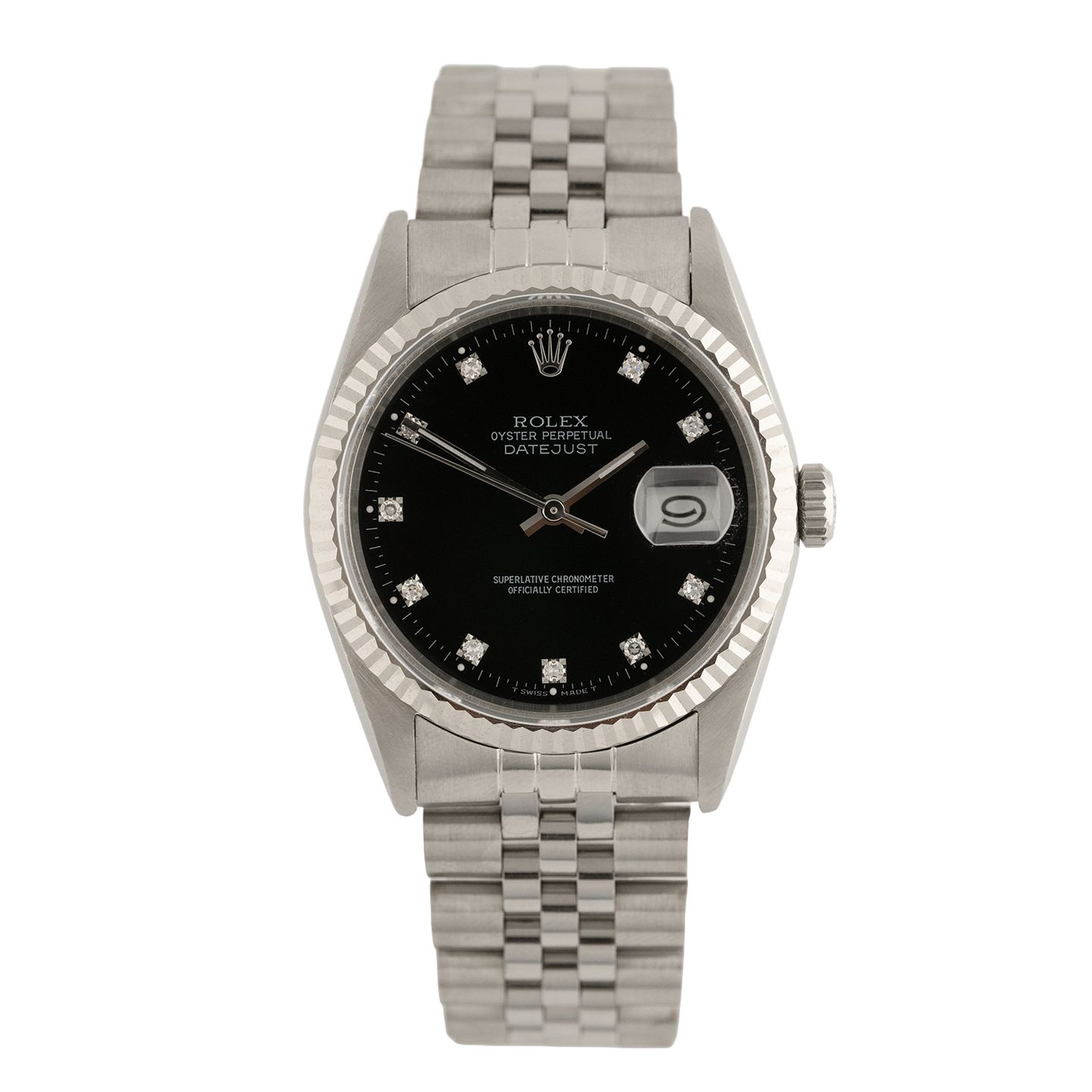 Rolex Datejust 36 16234 (1989) - Black dial 36 mm Steel case (1/7)