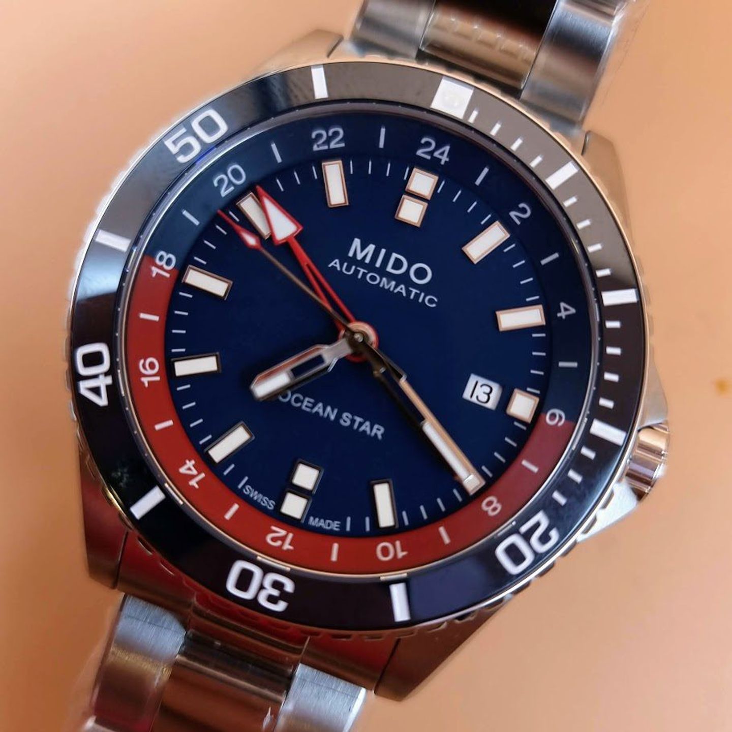 Mido Ocean Star M026.629.11.041.00 (2025) - Blue dial 44 mm Steel case (1/8)