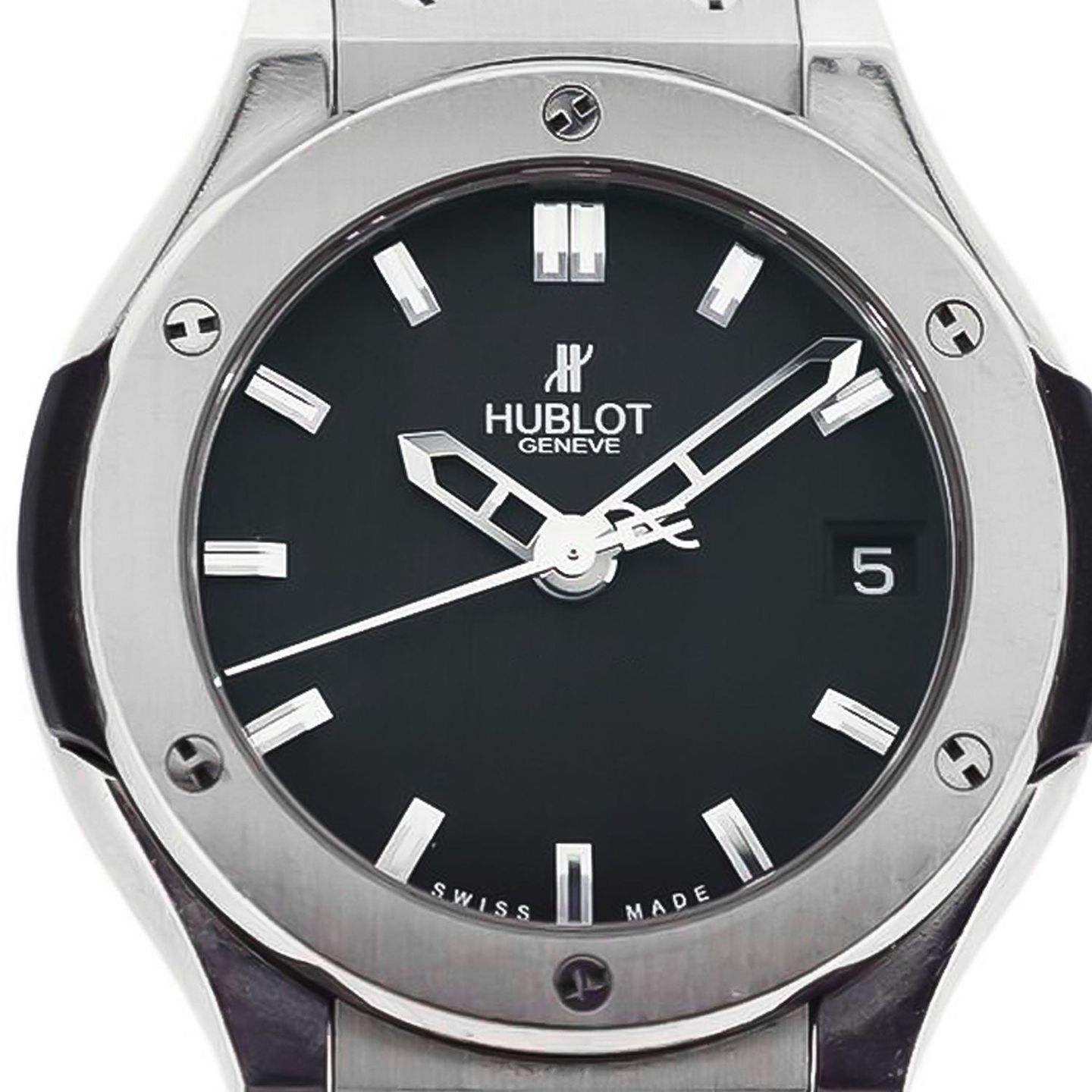 Hublot Classic Fusion 568.NX.1470.NX (Onbekend (willekeurig serienummer)) - Zwart wijzerplaat 38mm Titanium (2/2)