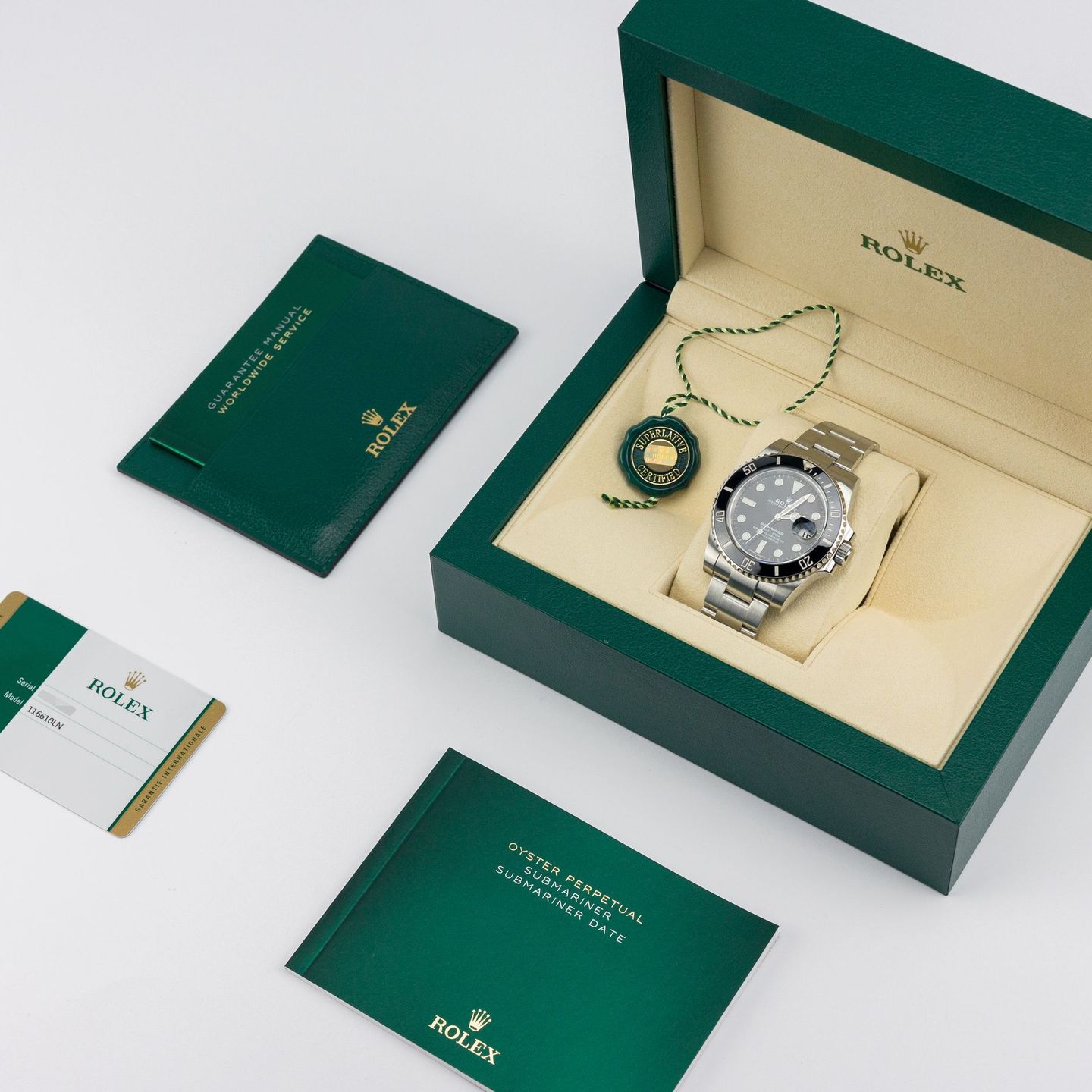 Rolex Submariner Date 116610LN (2017) - Zwart wijzerplaat 40mm Staal (2/6)