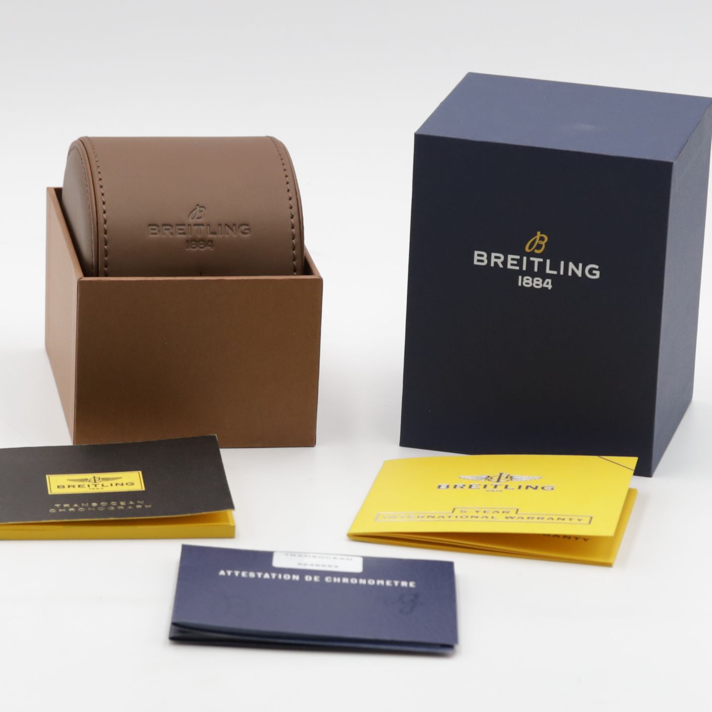 Breitling Transocean Chronograph AB0152 (Onbekend (willekeurig serienummer)) - Zwart wijzerplaat 43mm Staal (8/8)