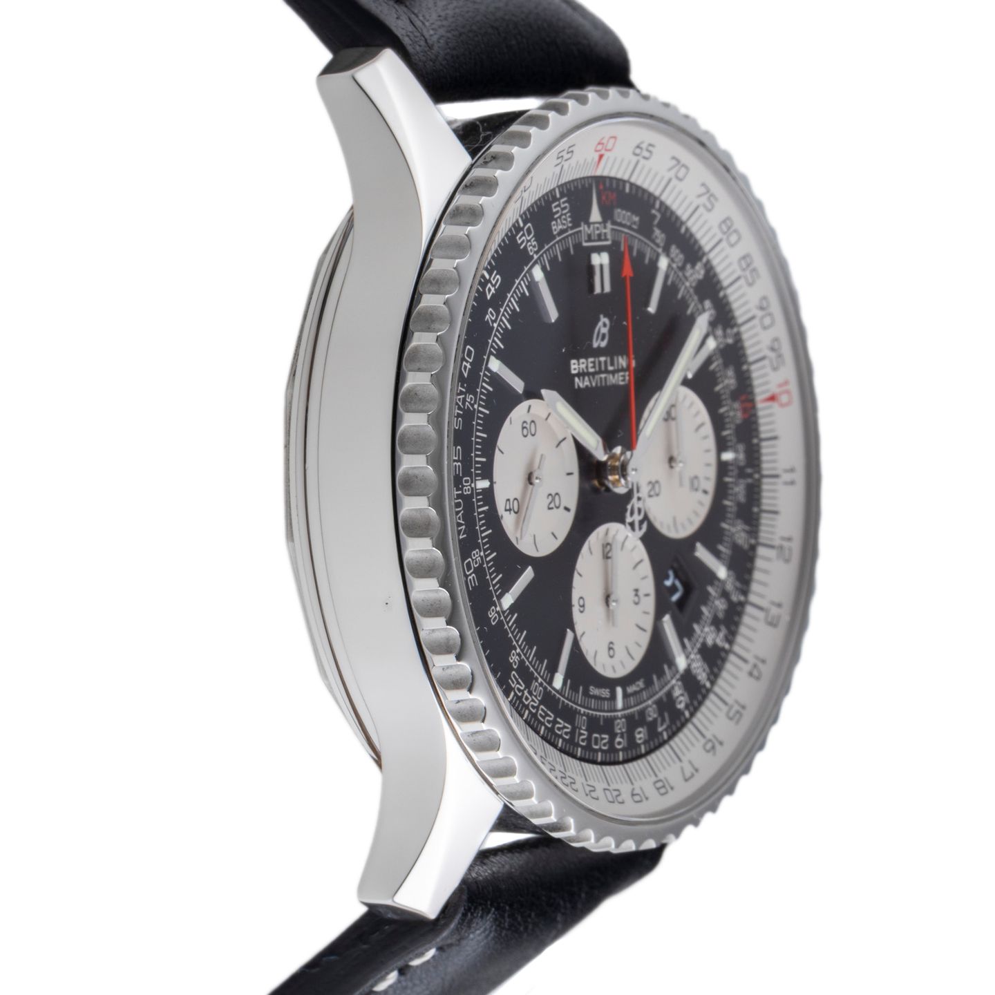 Breitling Navitimer AB0127211B1P1 (Onbekend (willekeurig serienummer)) - Zwart wijzerplaat 46mm Staal (7/8)