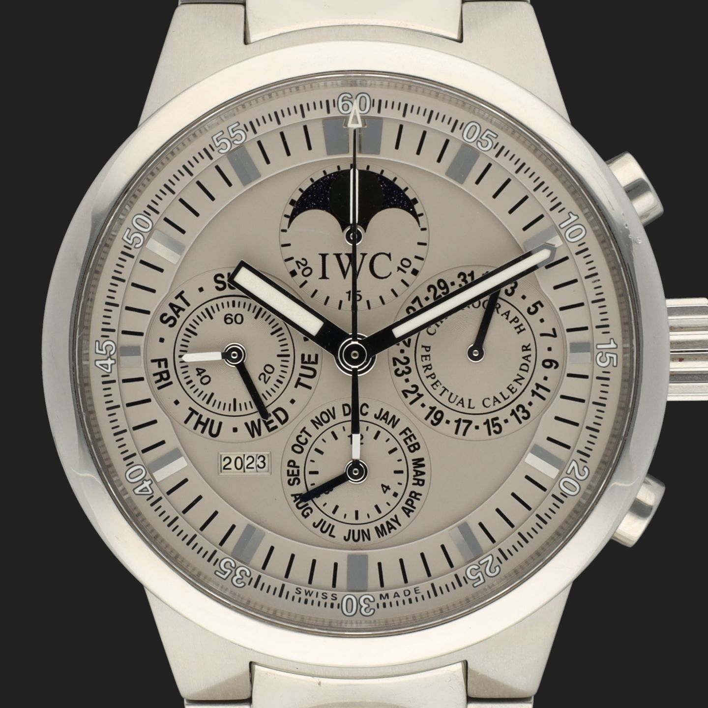 IWC GST IW375607 (2002) - Grijs wijzerplaat 43mm Staal (2/8)