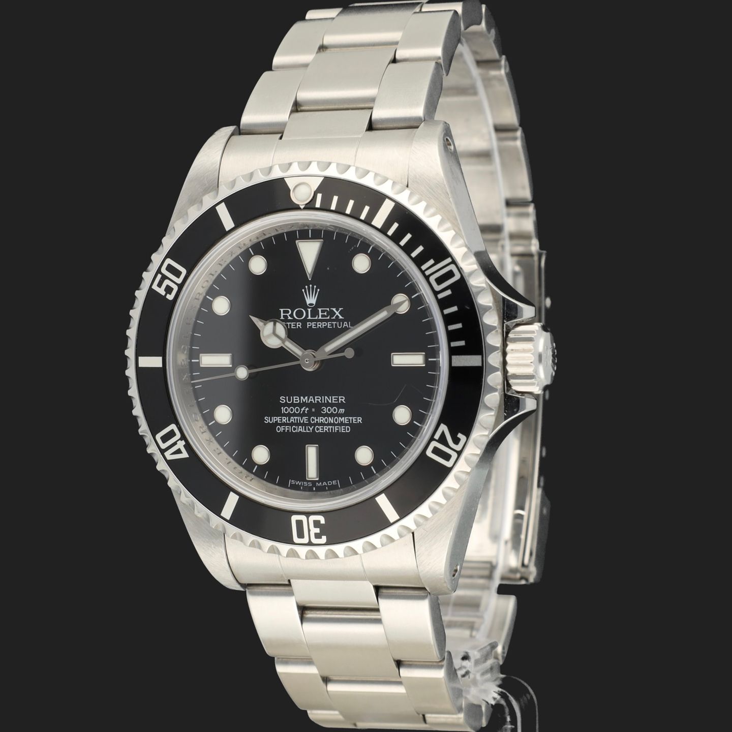 Rolex Submariner No Date 14060M (2008) - Zwart wijzerplaat 40mm Staal (1/8)