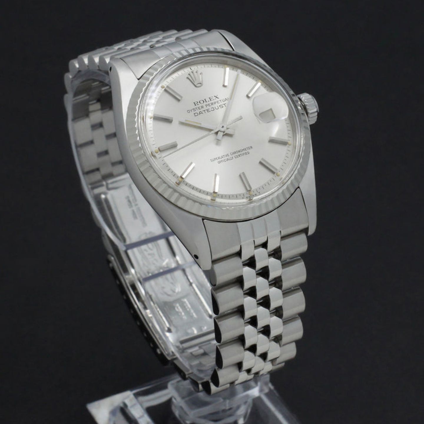 Rolex Datejust 1601 (1978) - Zilver wijzerplaat 36mm Staal (3/7)