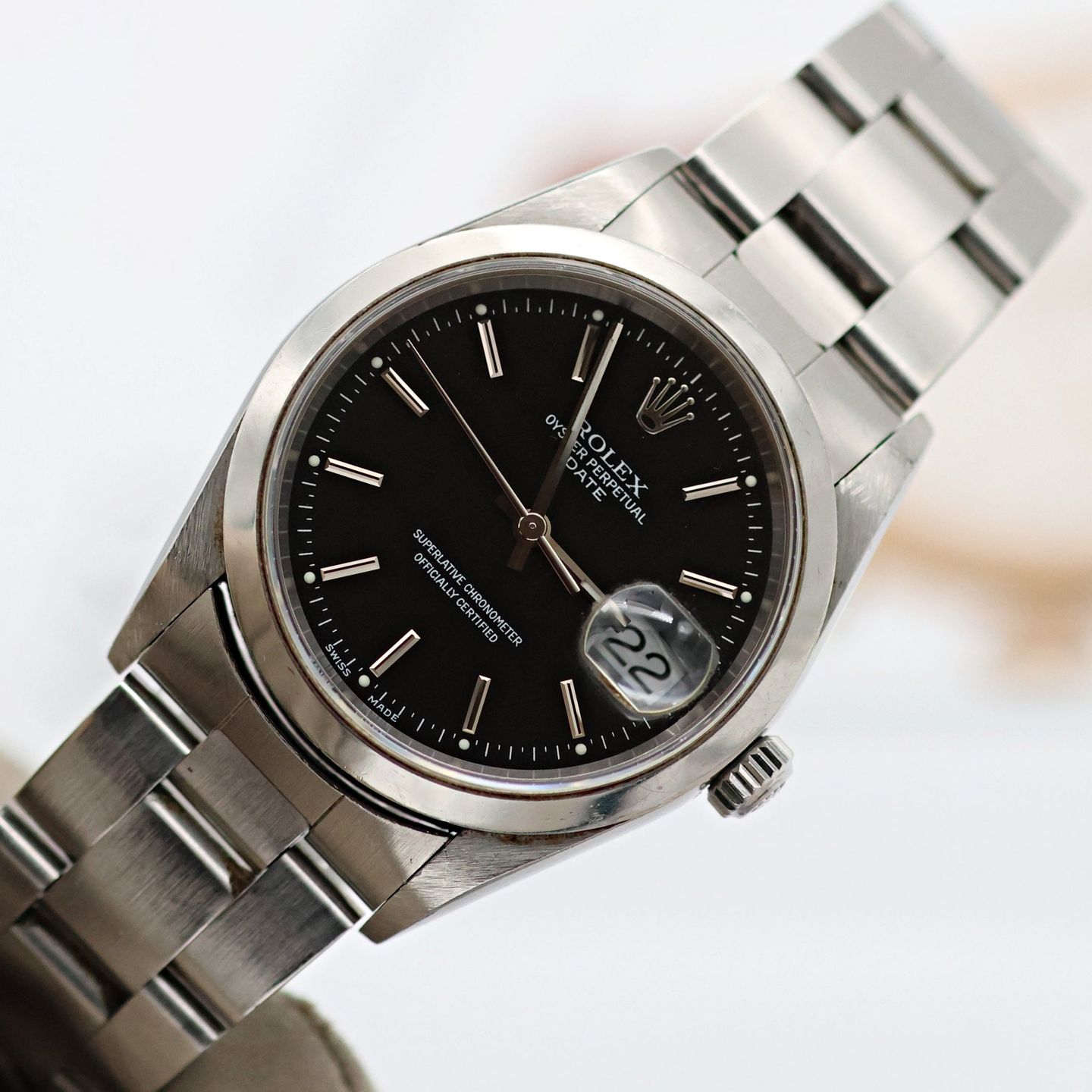 Rolex Oyster Perpetual Date 15200 (Unknown (random serial)) - 34 mm Steel case (6/8)