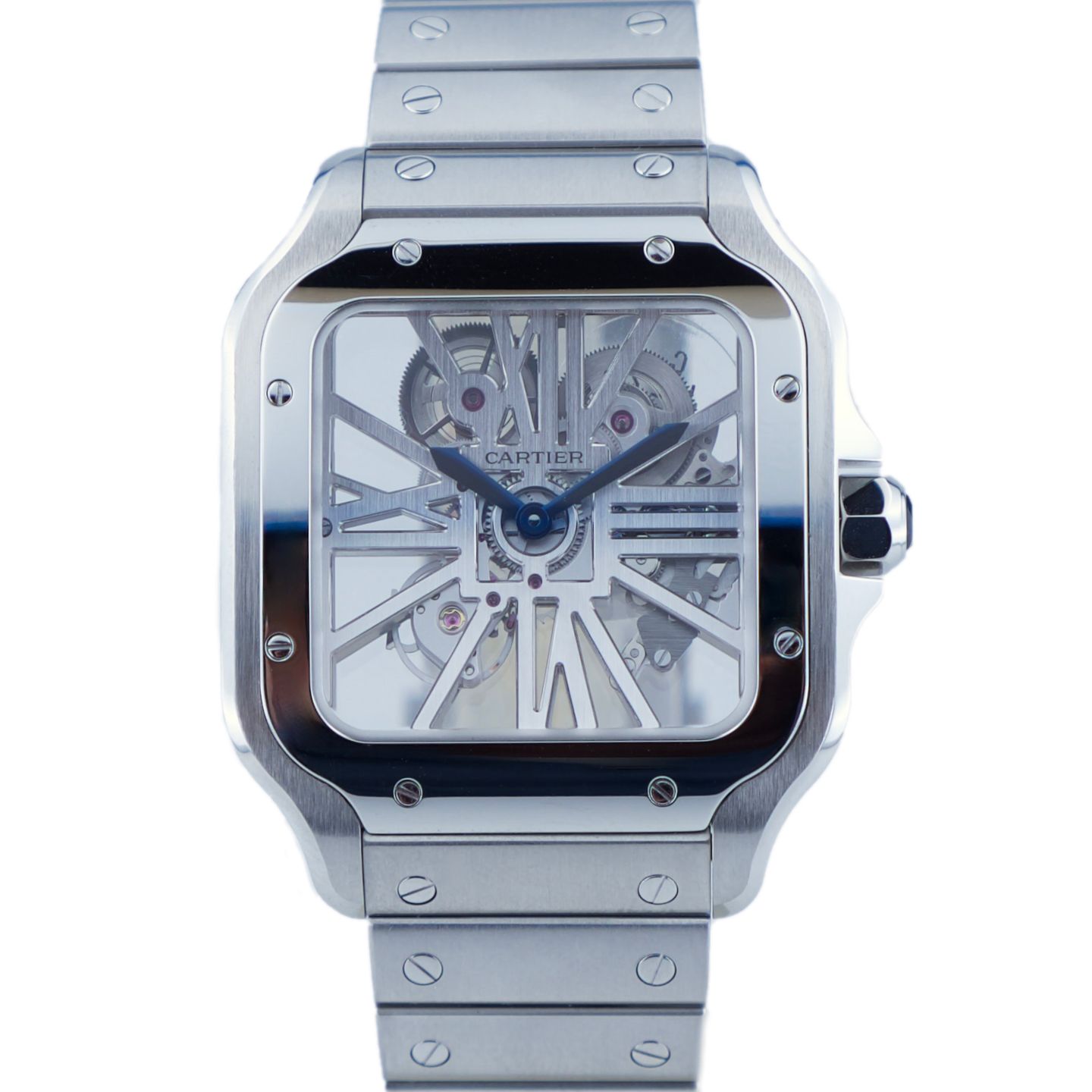 Cartier Santos WHSA0015 (2021) - Transparant wijzerplaat 40mm Staal (1/1)